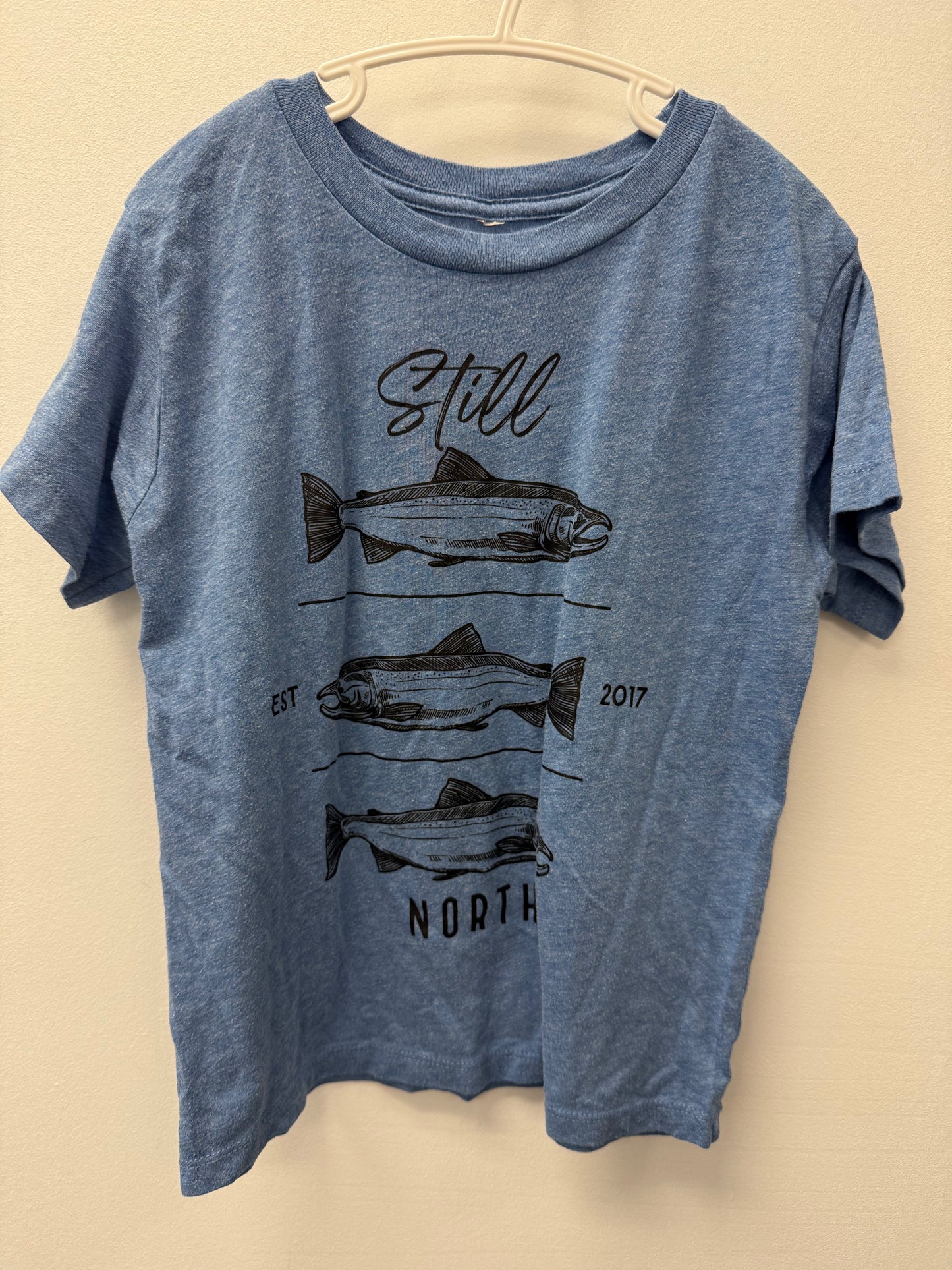 STILL NORTH FISH SHIRT SIZE 7-8