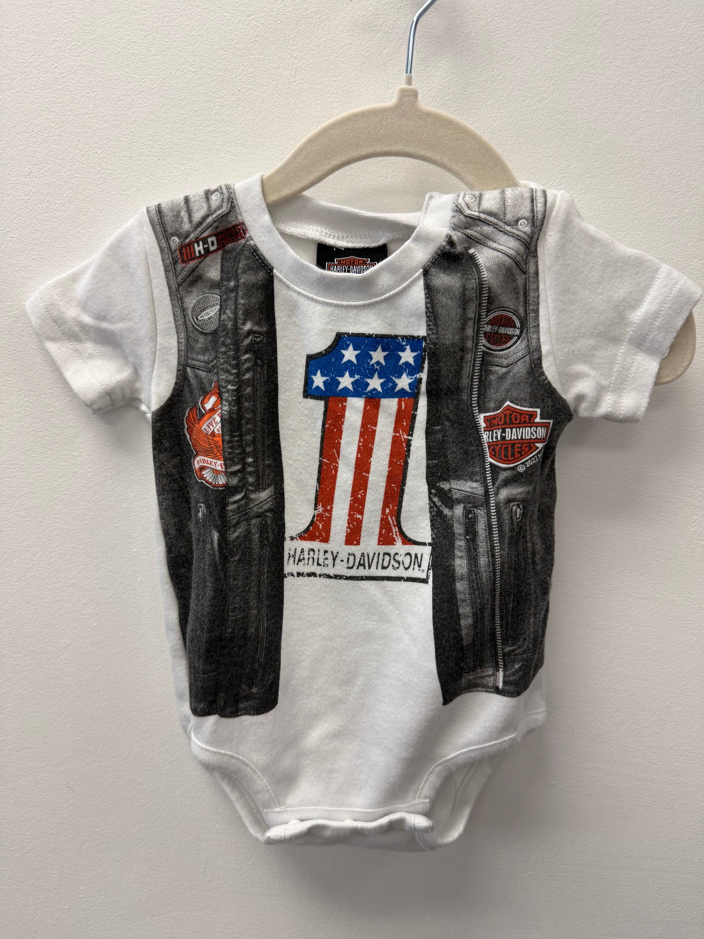 HARLEY DAVIDSON ONESIE SIZE 3-6M
