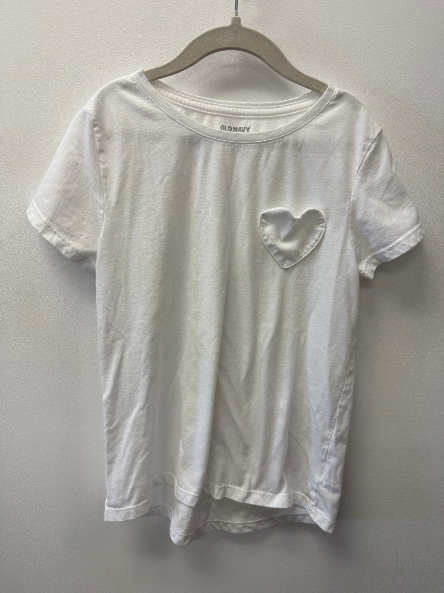 OLD NAVY HEART POCKET TEE SIZE 10-12