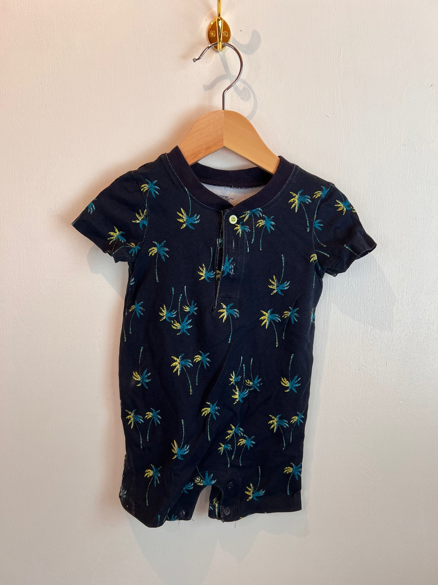 GEORGE PALM TREE ROMPER 6-12