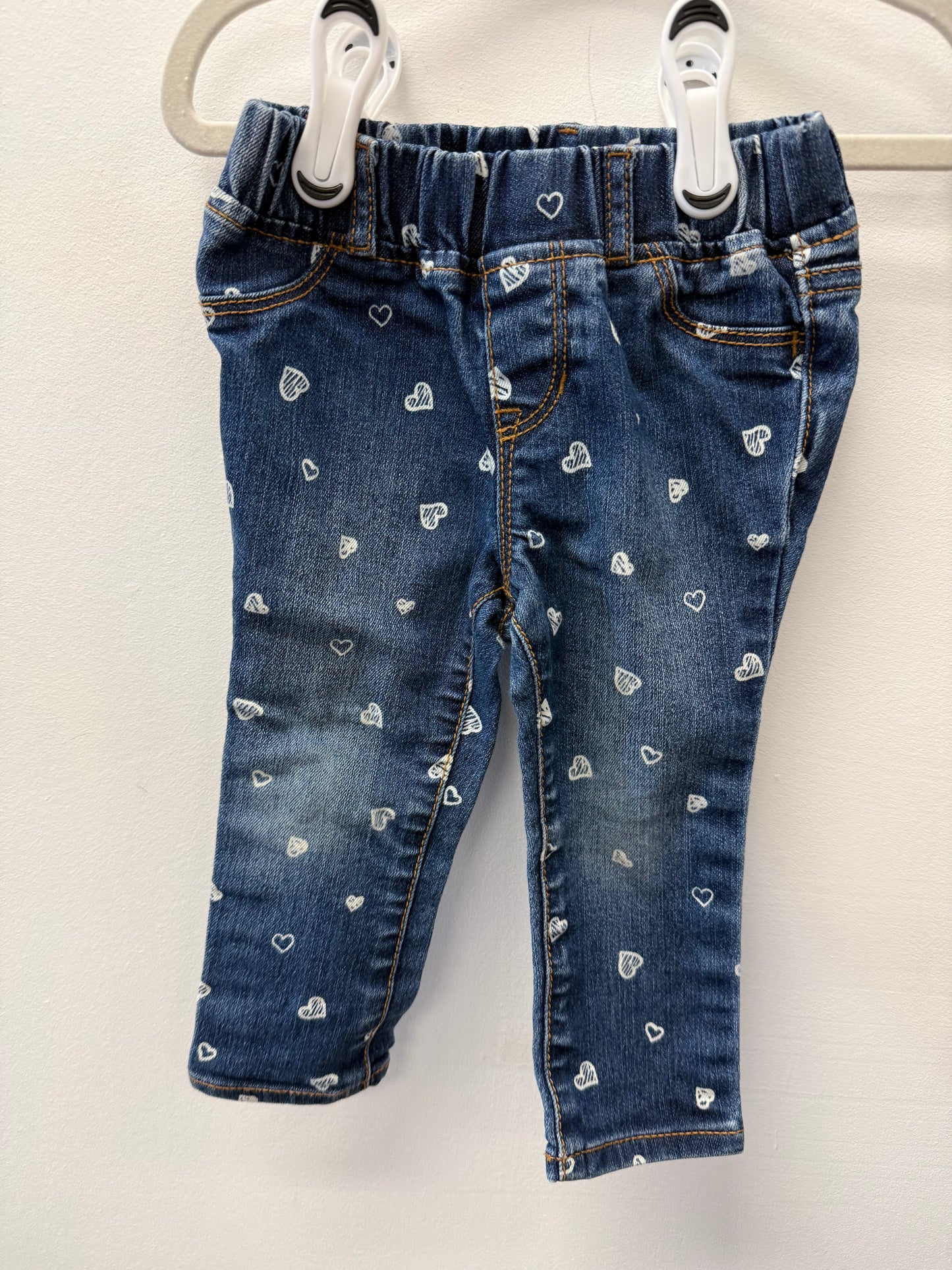BABY GAP HEART JEGGINGS SIZE 18-24M