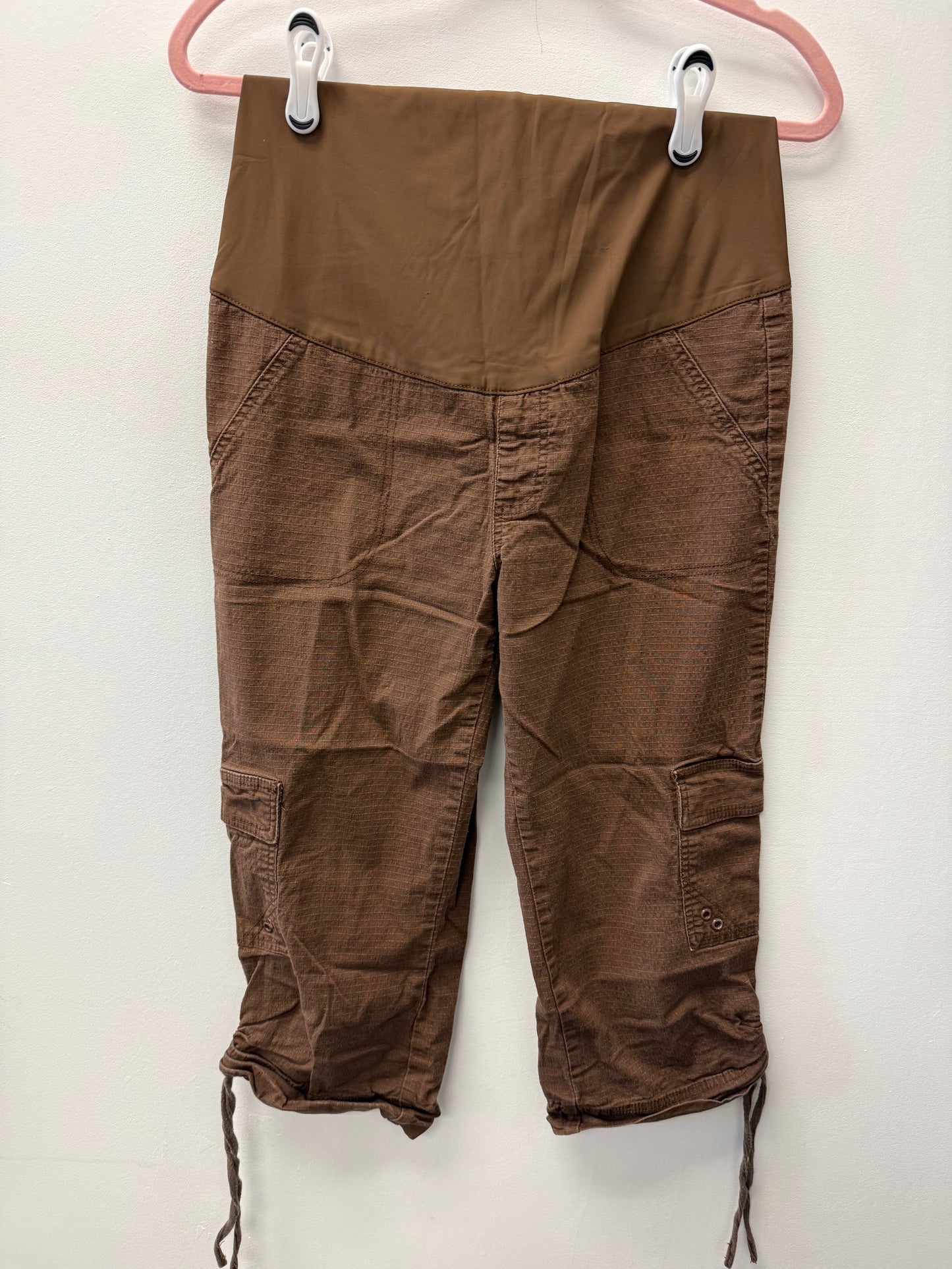 GEORGE MATERNITY BROWN CAPRIS SIZE SMALL