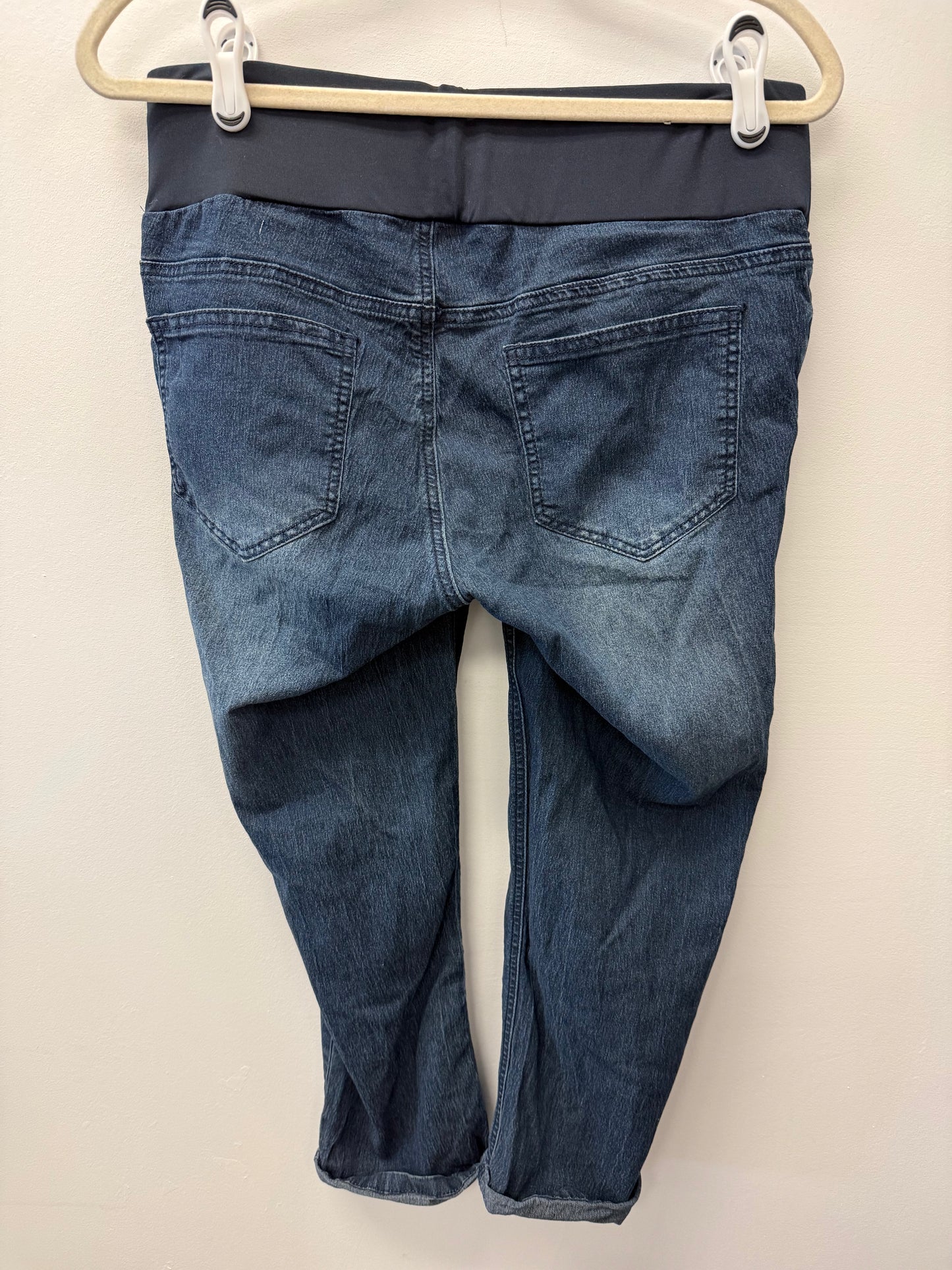 TIMES TWO MATERNITY ANKLE LENGTH JEANS SIZE MEDIUM