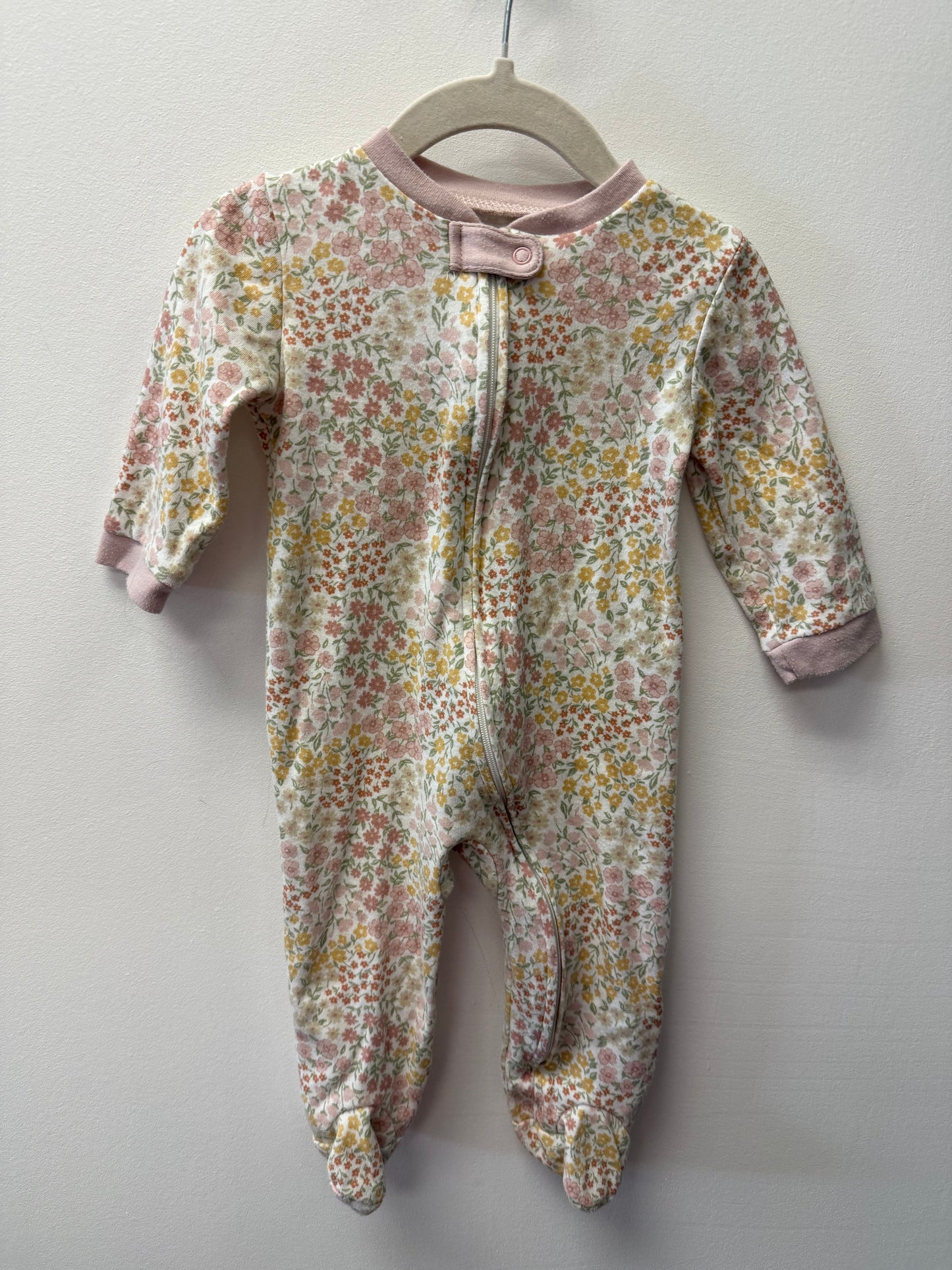 CHICK PEA FLORAL SLEEPER SIZE 3-6M