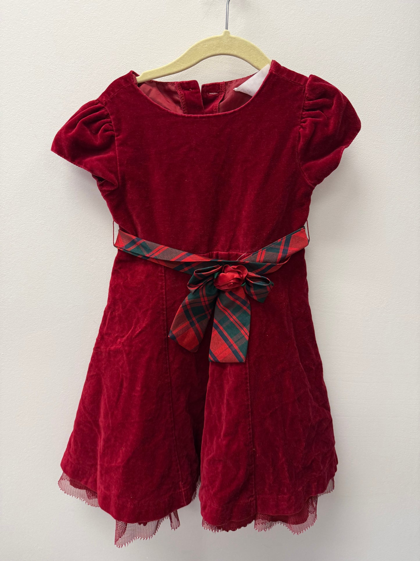 MARC & MADDIE RED VELVET DRESS SIZE 3T
