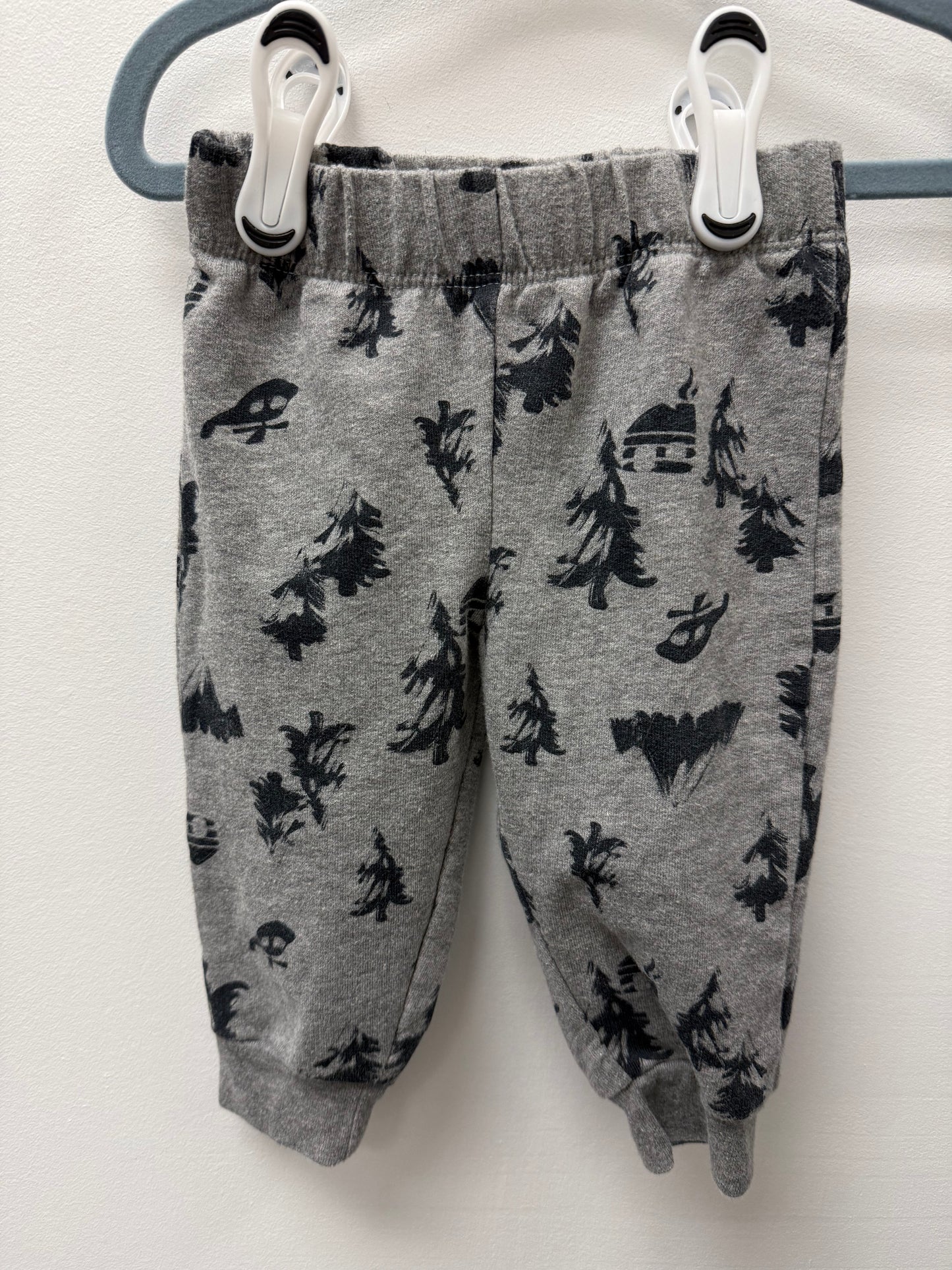 CARTERS CABIN & TREE PANTS SIZE 9M