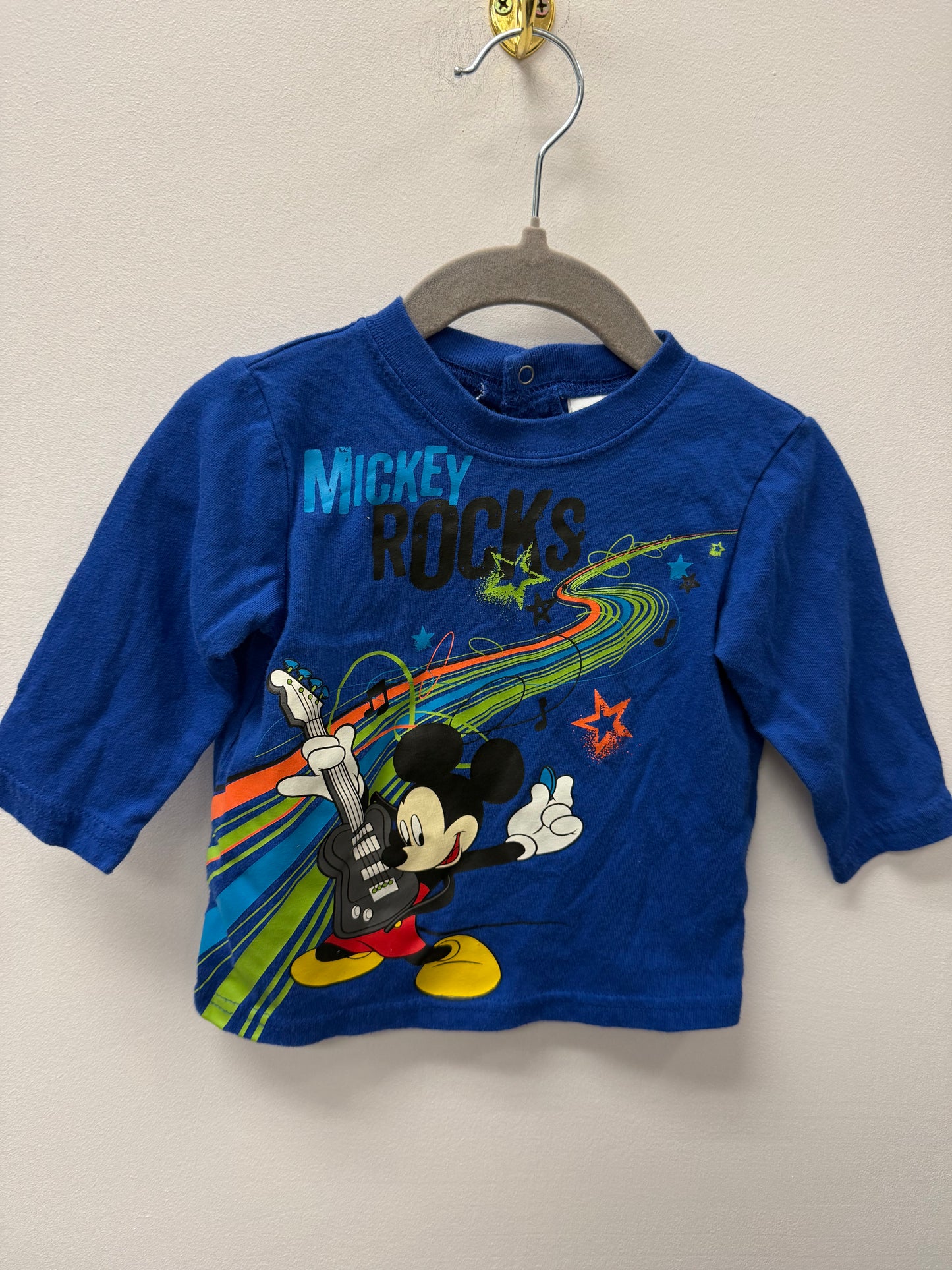 DISNEY BABY "ROCKS" SHIRT SIZE 3-6M