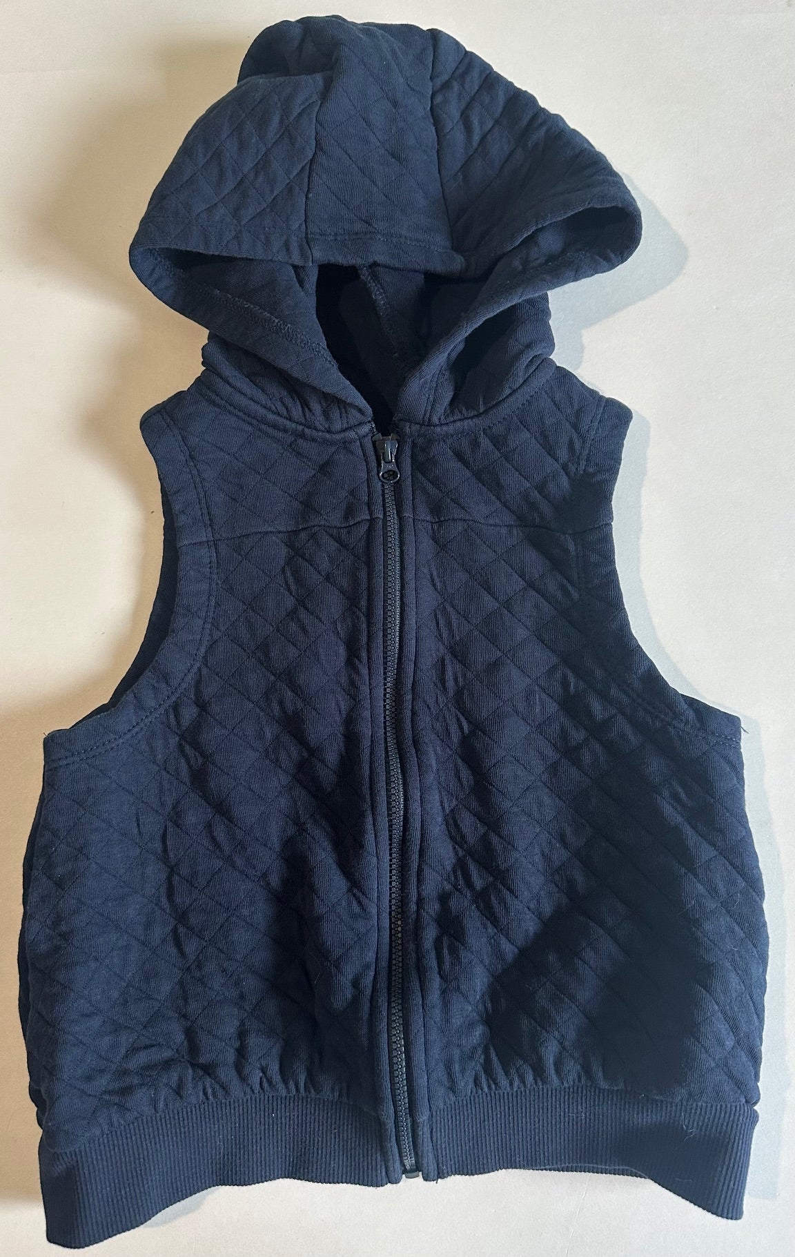 George, Blue Hooded Vest - Size 5T