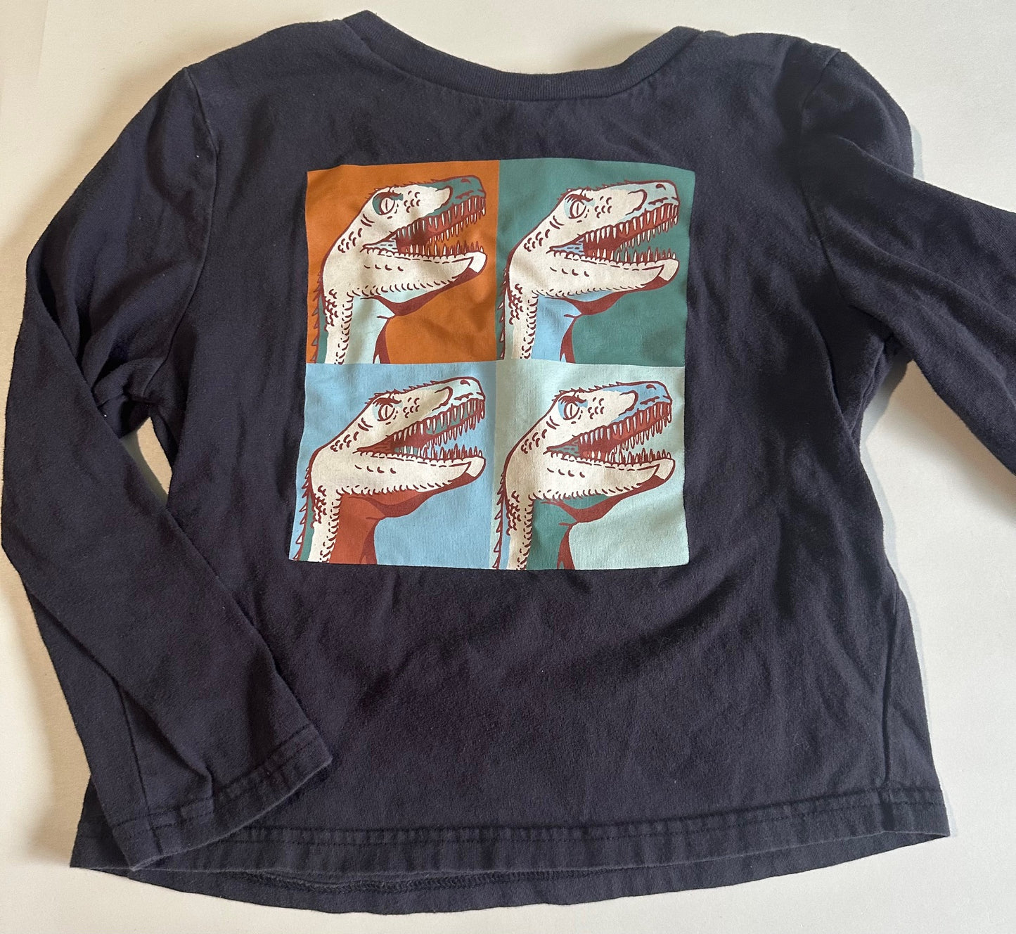 Fabkids, Dark Grey Dinosaur Shirt - Size Small (6/7)