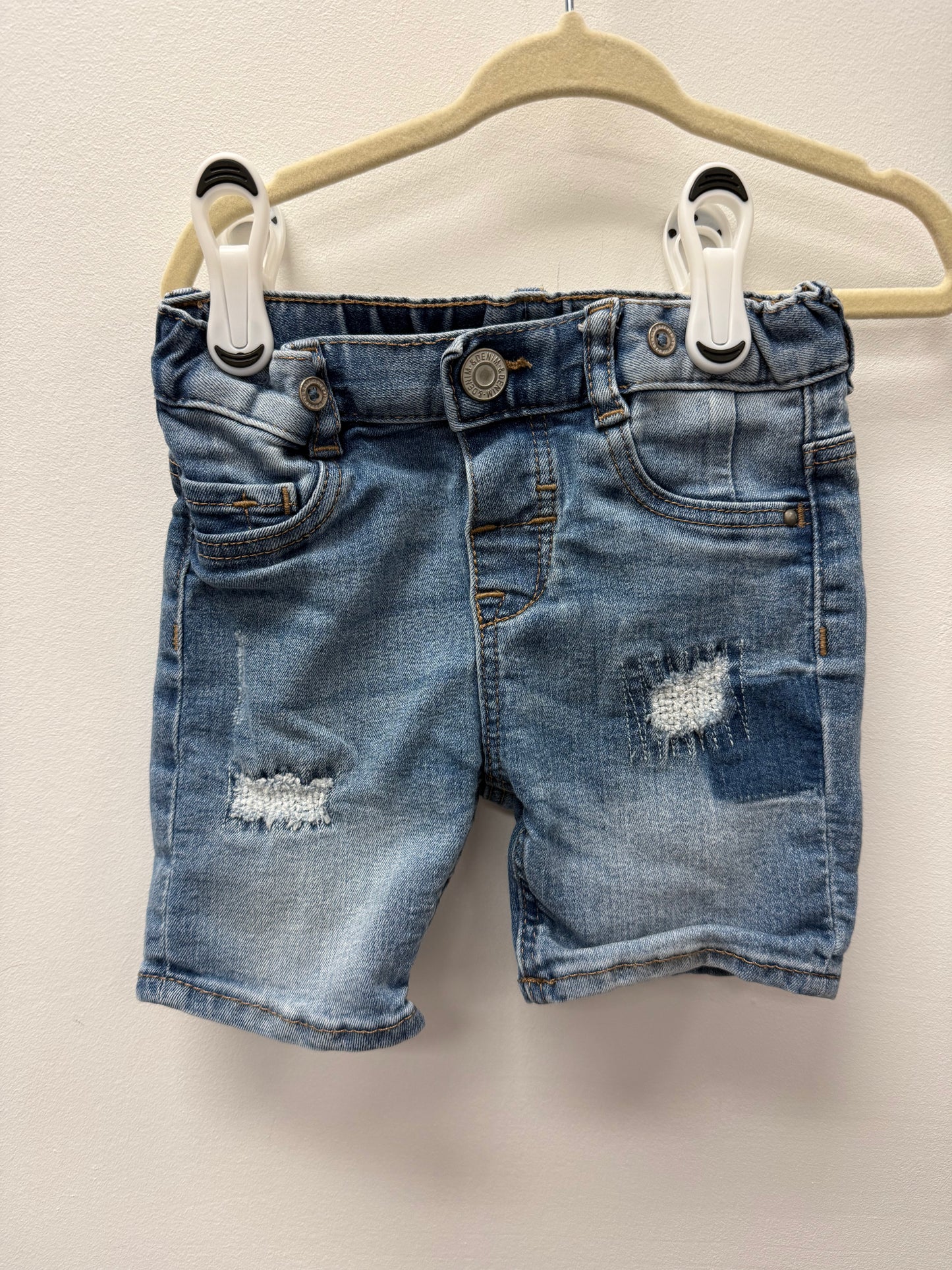 H&M DENIM SHORTS SIZE 9-12M