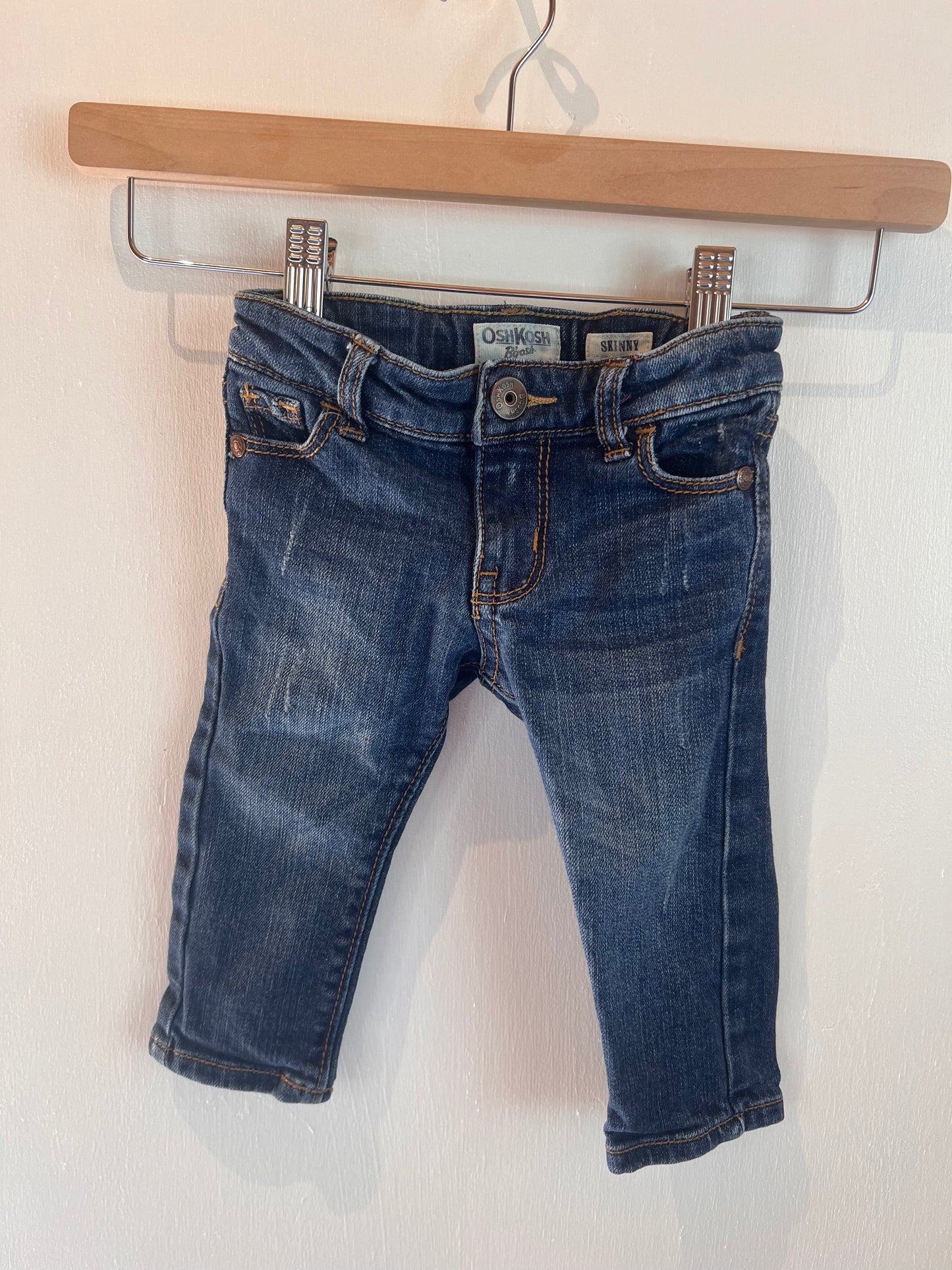 OshKosh, Slightly Distressed Skinny Jeans - 9 Months