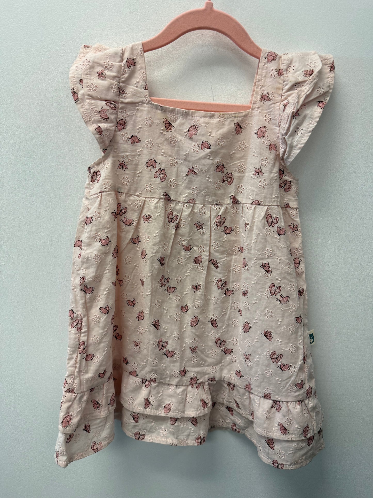 RABBIT + BEAR BUTTERFLY DRESS SIZE 4T