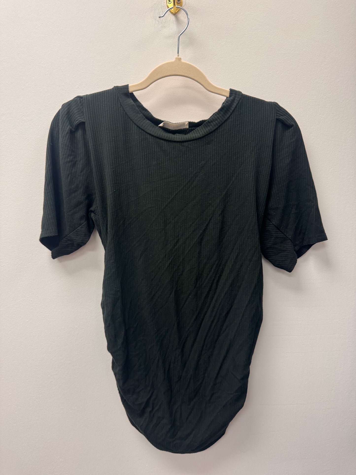 HELLO MIZ BLACK MATERNITY SHIRT SIZE MEDIUM