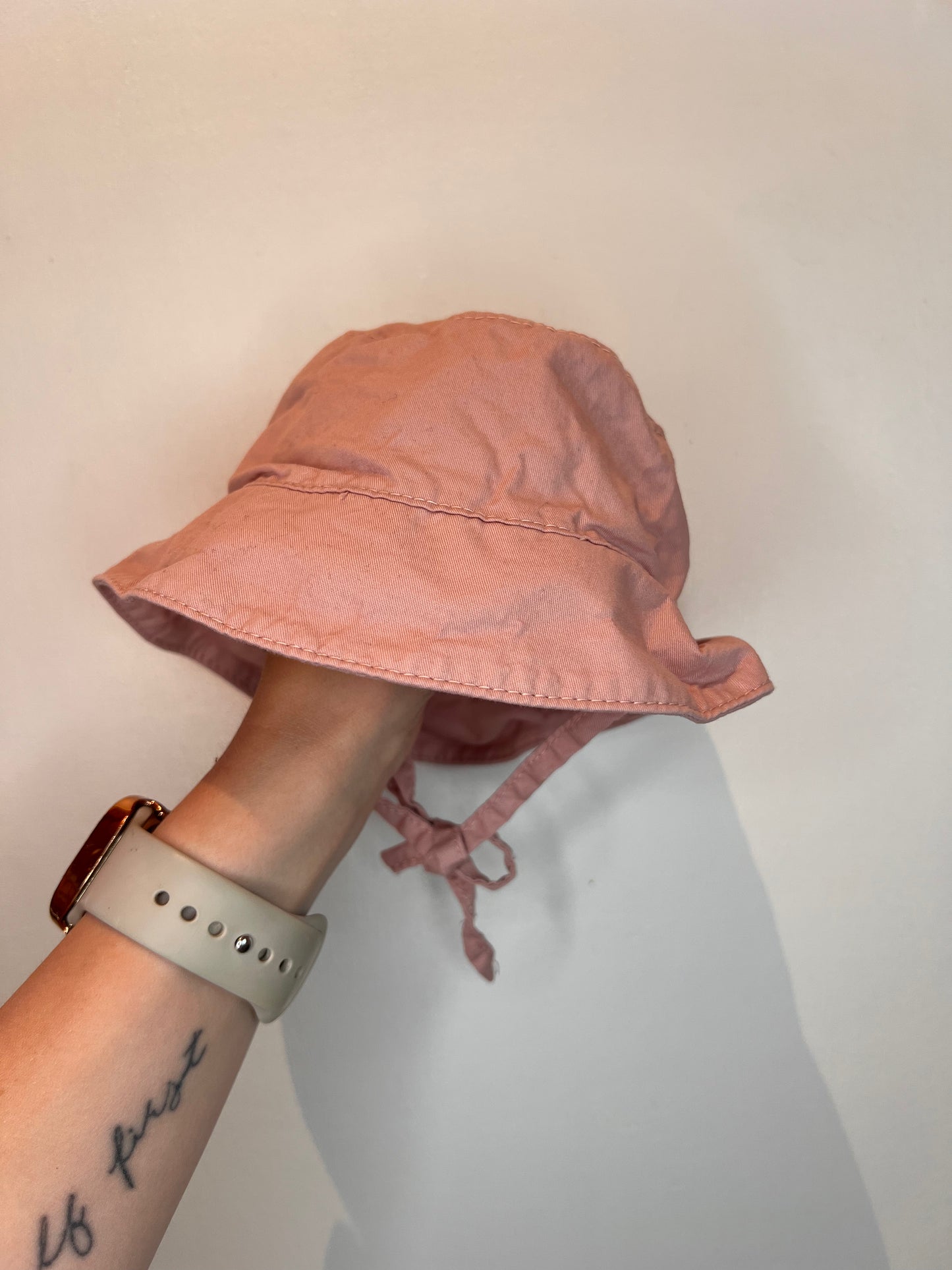 H&M PINK SUN HAT 0-2M