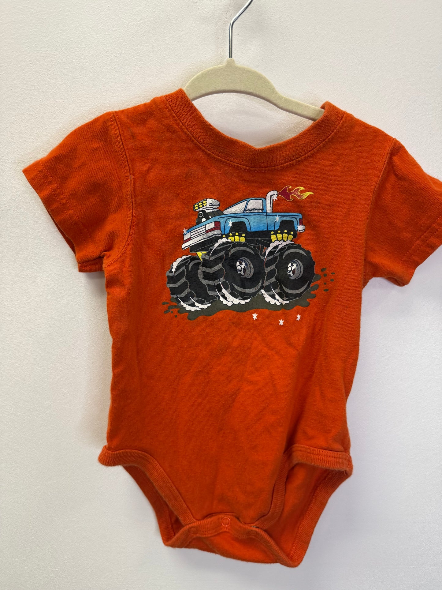 TEDDY'S CHOICE MONSTER TRUCK ONESIE SIZE 18M