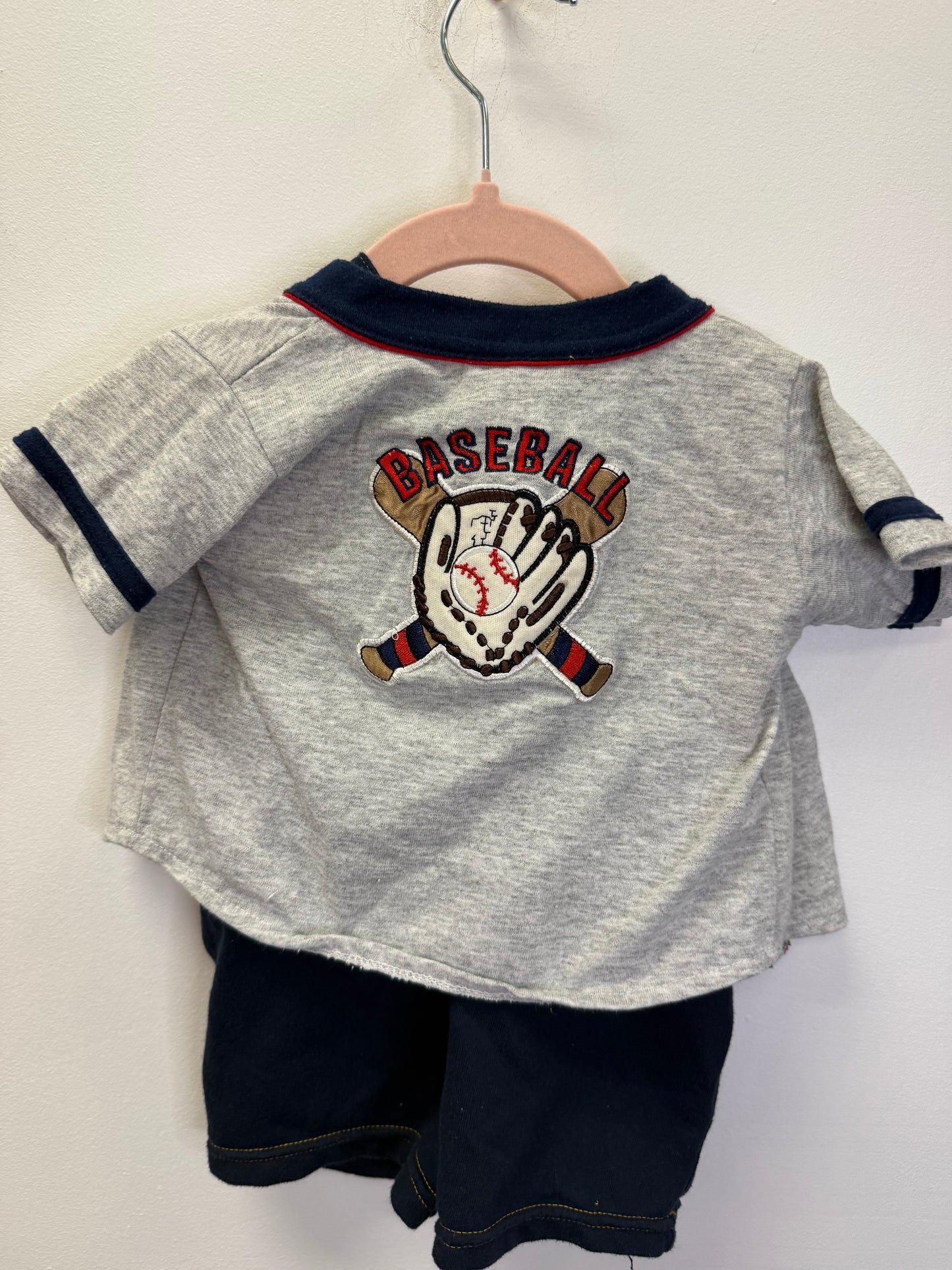 ICZ 3 PIECE BASEBALL OUTFIT SIZE 3-6M
