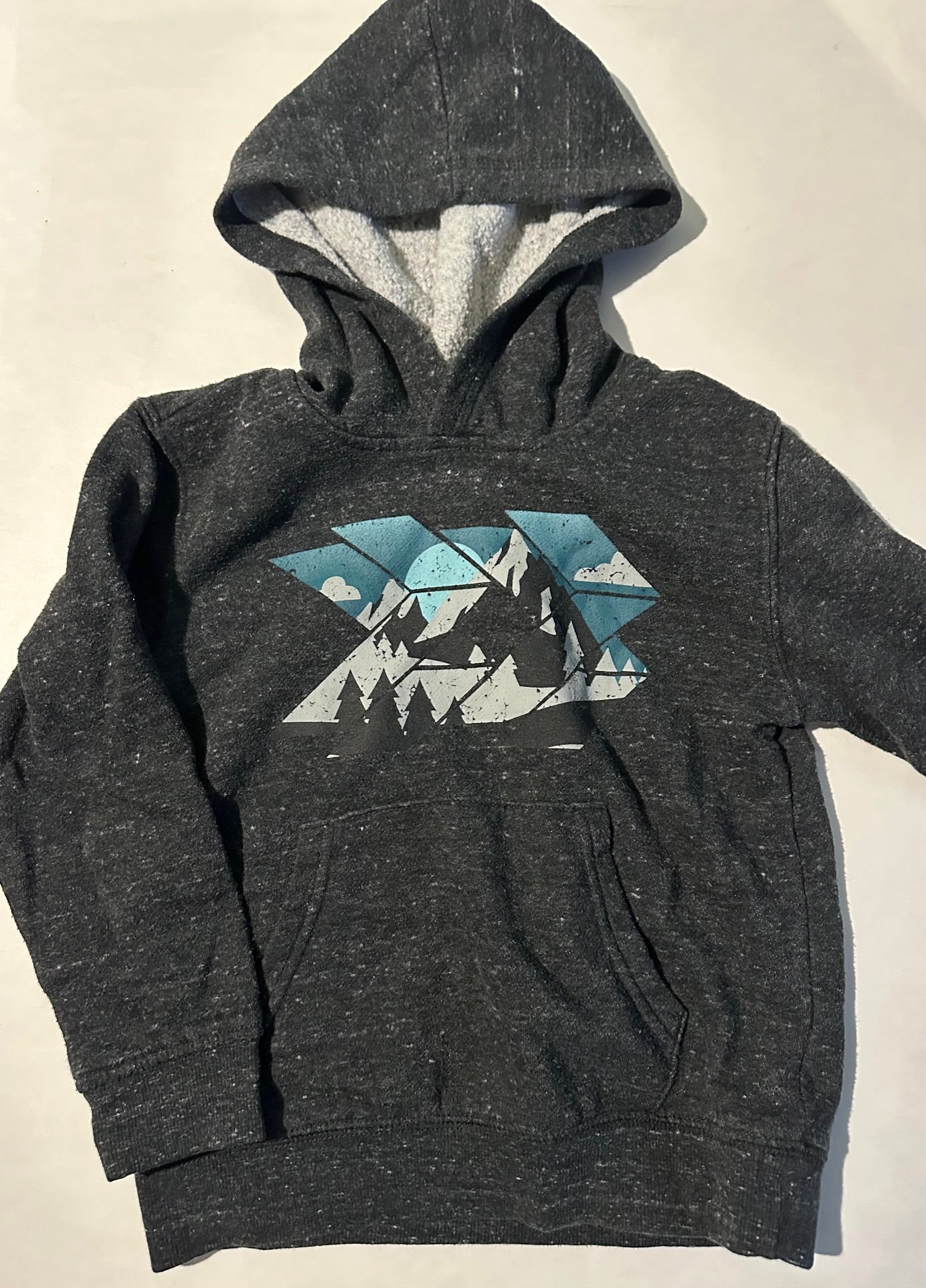 George, Dark Grey Mountains Hoodie - Size Small (6)