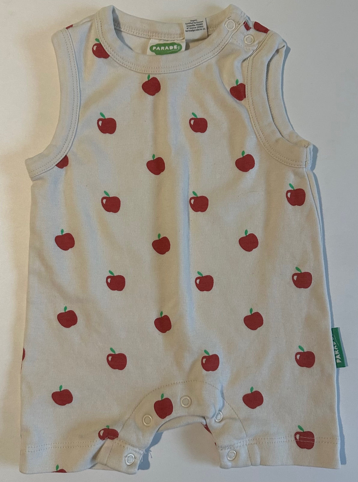 Parade, Apples Romper - 3-6 Months