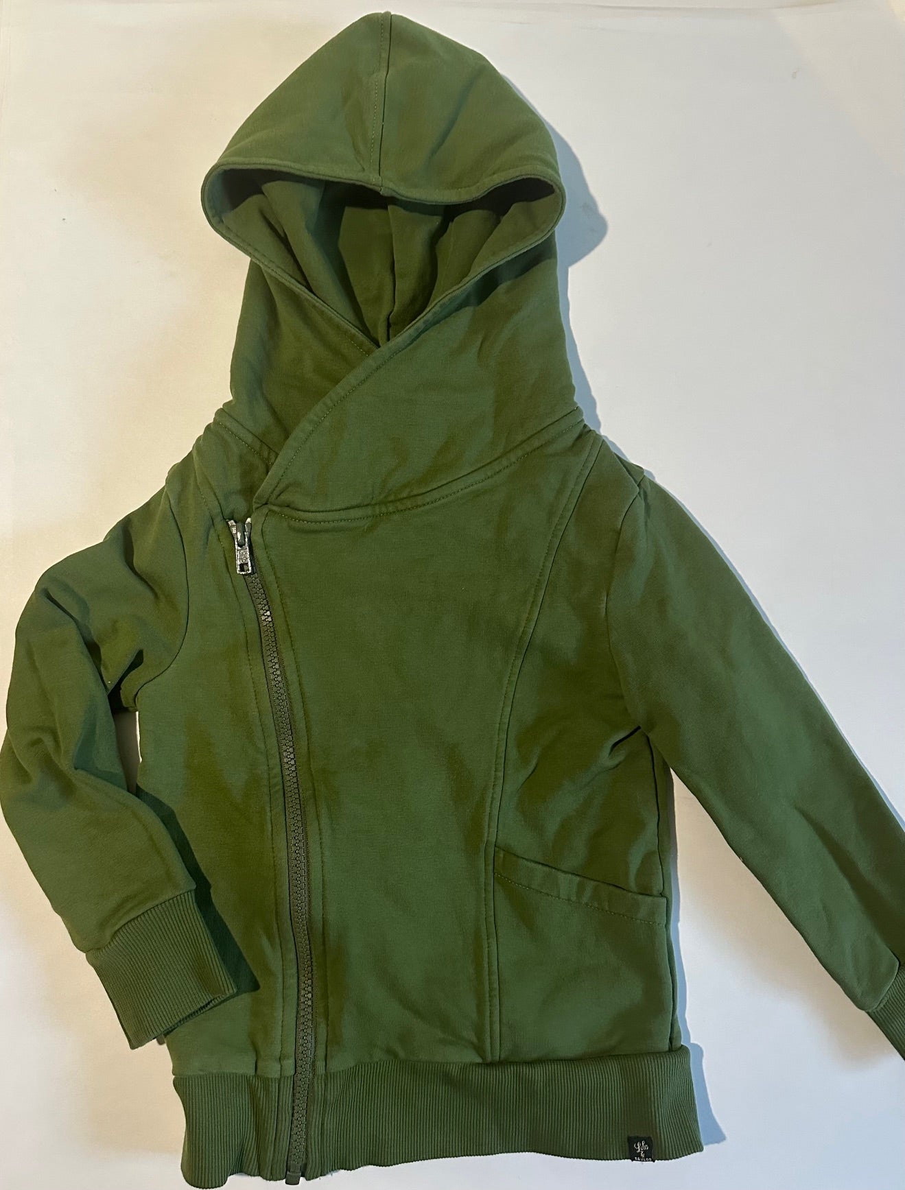 Lola & Taylor, Green Zip-Up Hoodie - Size 4