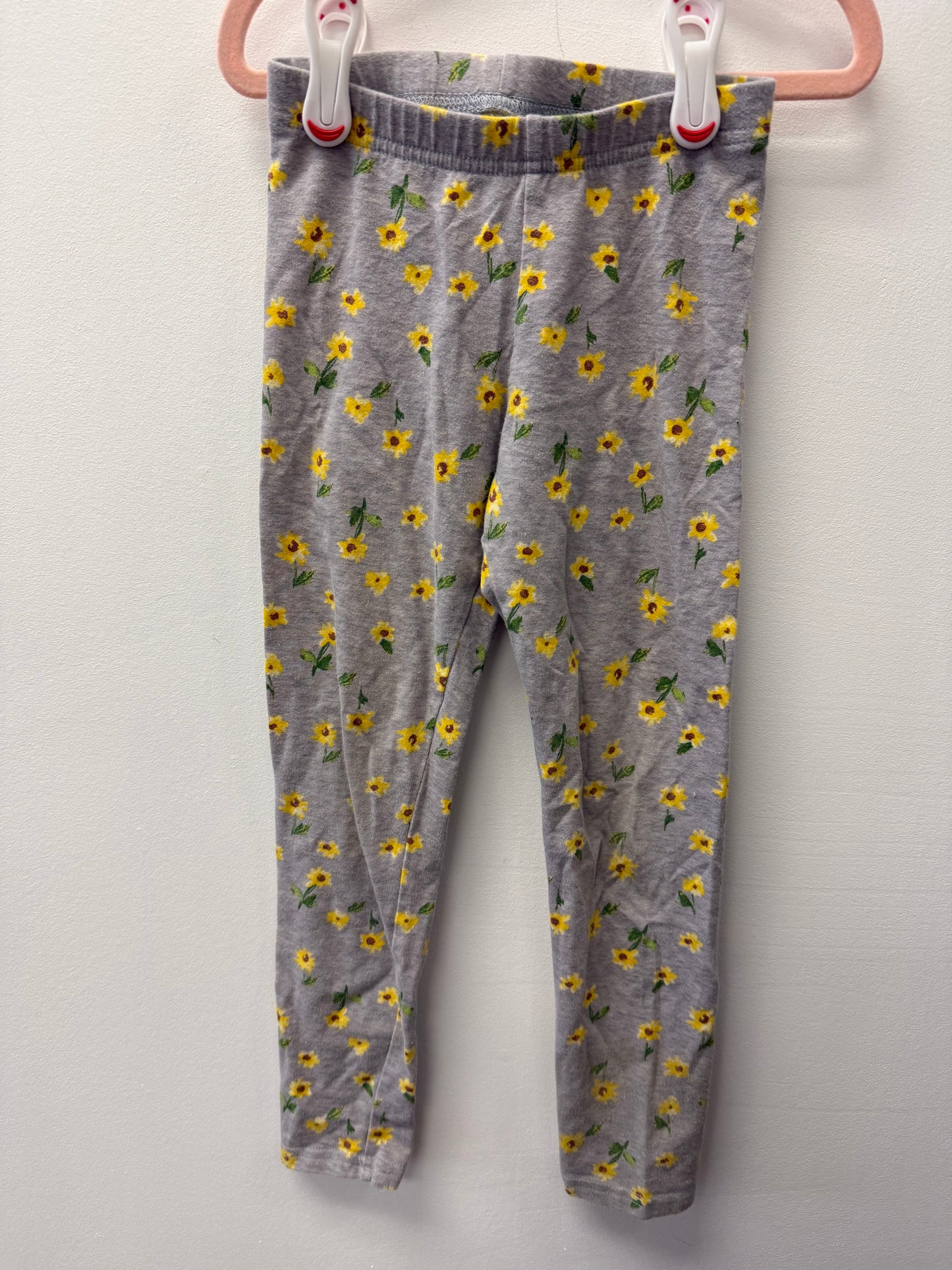 OLD NAVY SUNFLOWER LEGGINGS SIZE 6-7