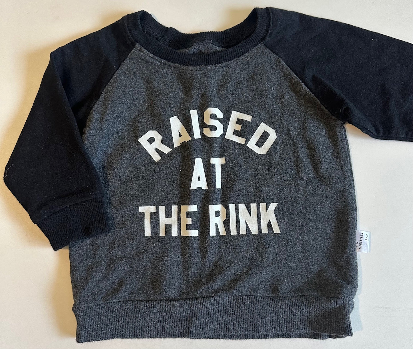 Portage and Main, "Raised at the Rink" Shirt - 6-12 Months