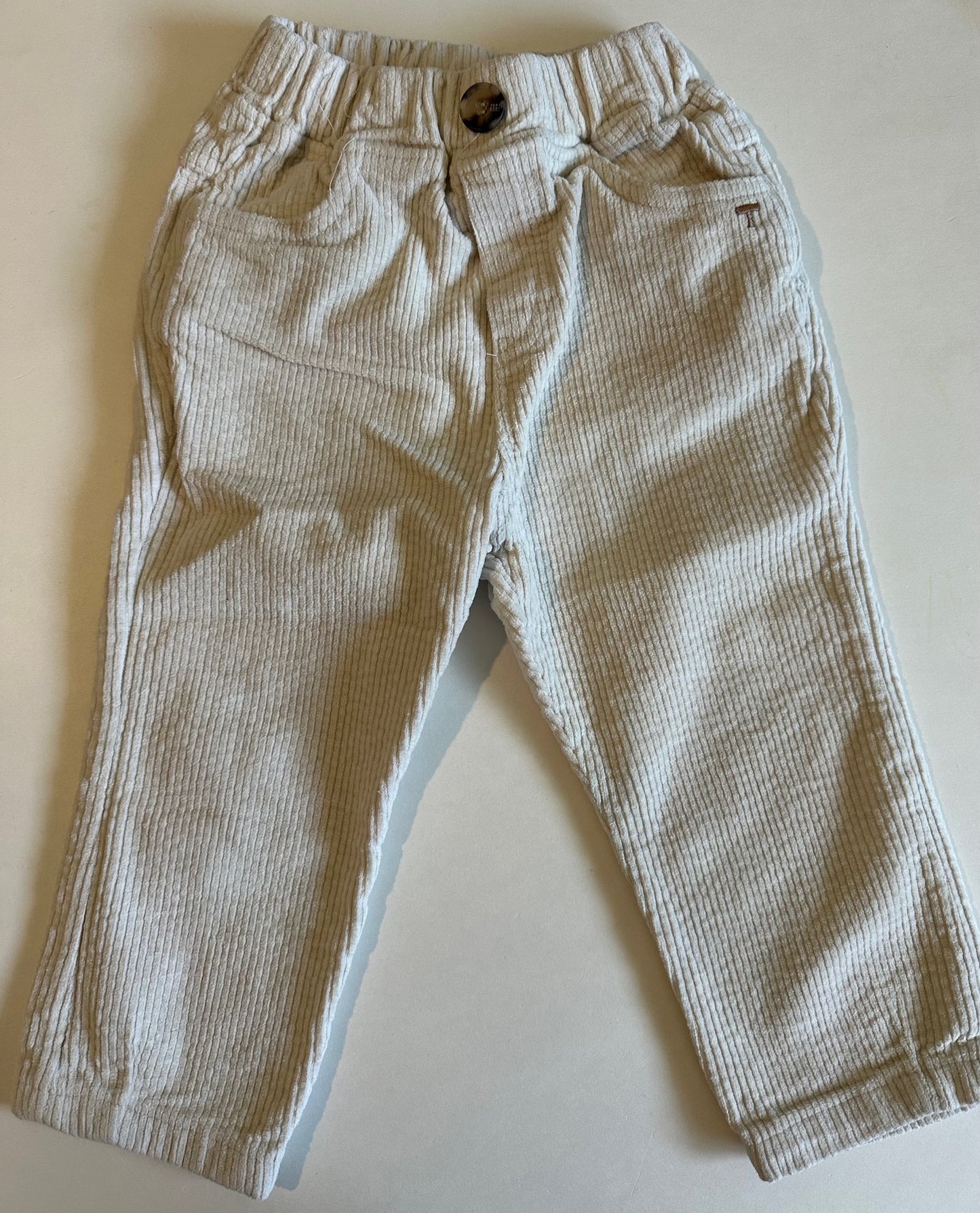 Terybery, Off-White Corduroy Pants - Size 3
