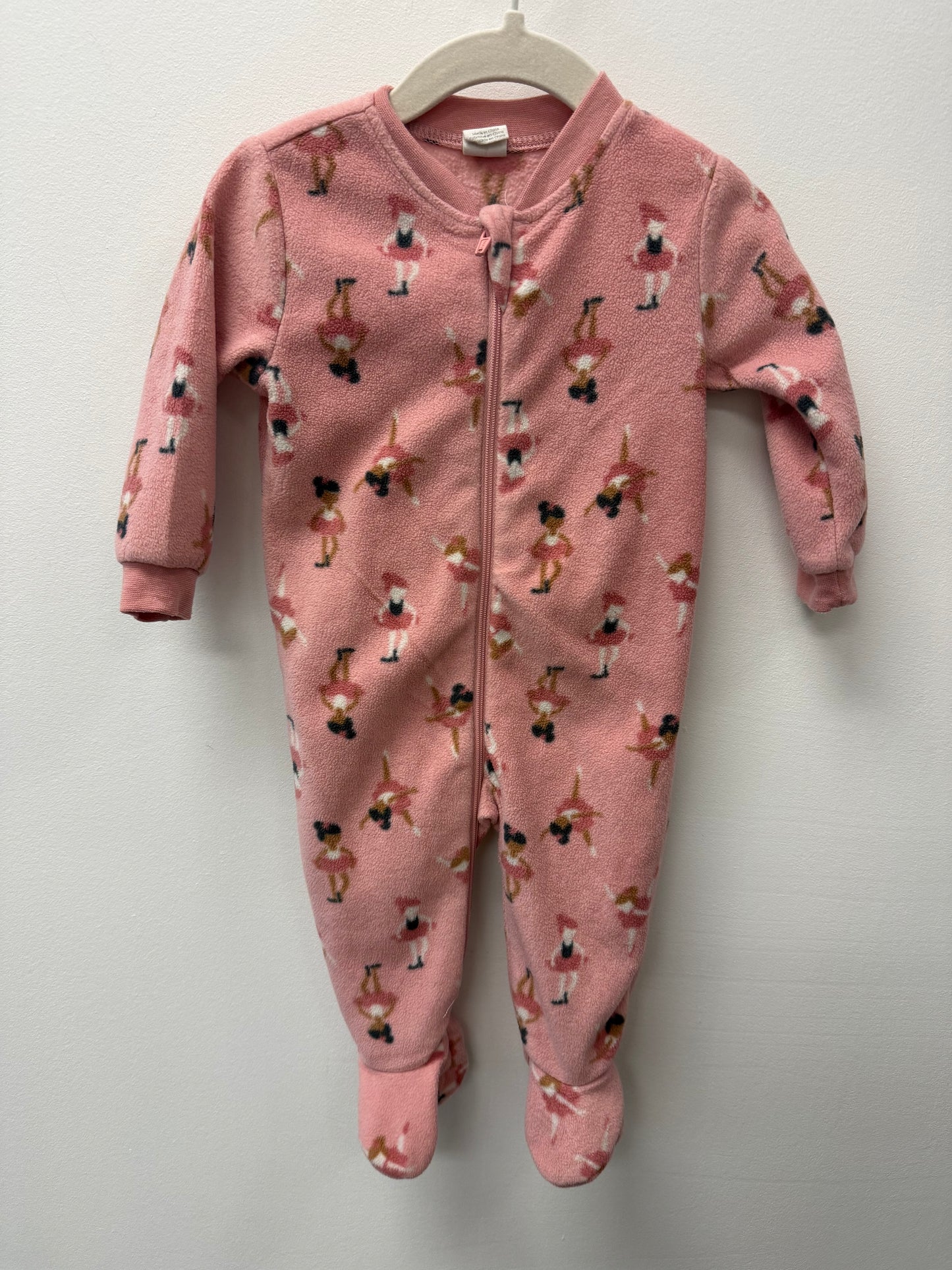 PL BABY FLEECE BALLERINA SLEEPER SIZE 6M