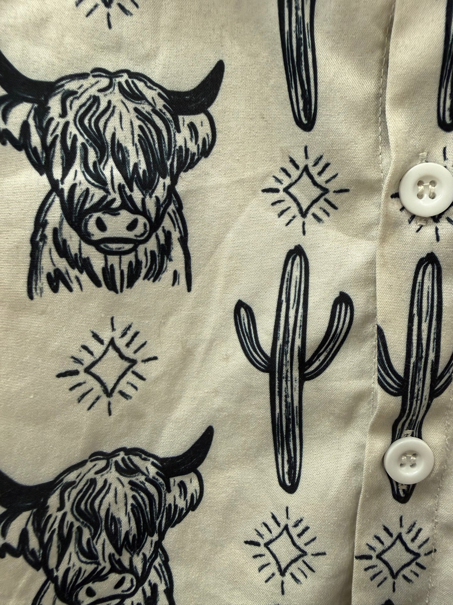 UNKNOWN BRAND WESTERN SHIRT SIZE 6-7