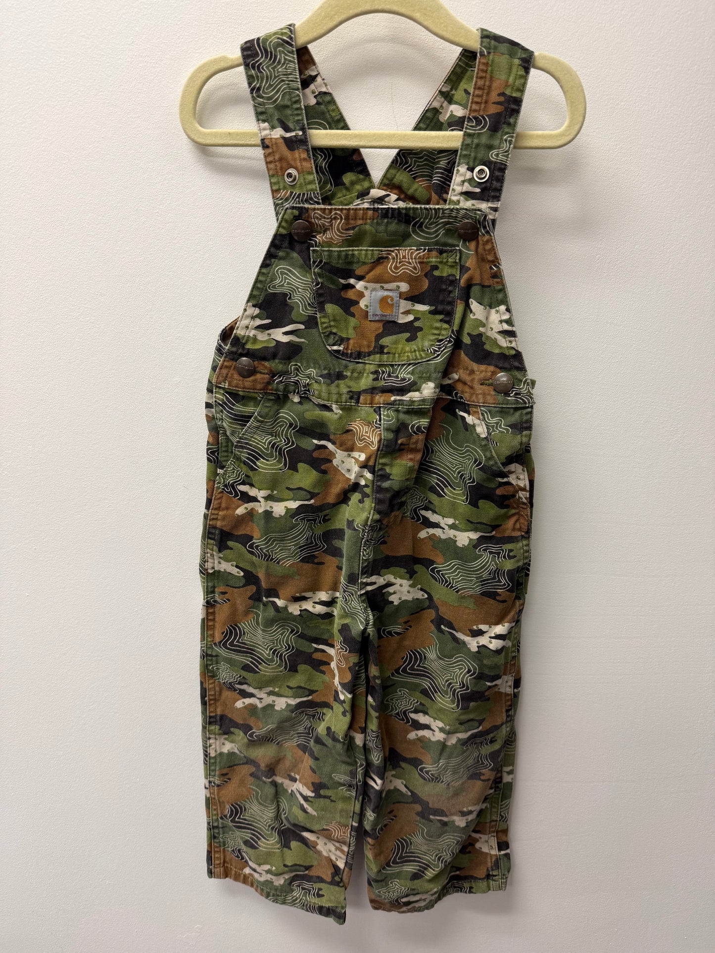 CARHARTT CAMO OVERALLS SIZE 3T