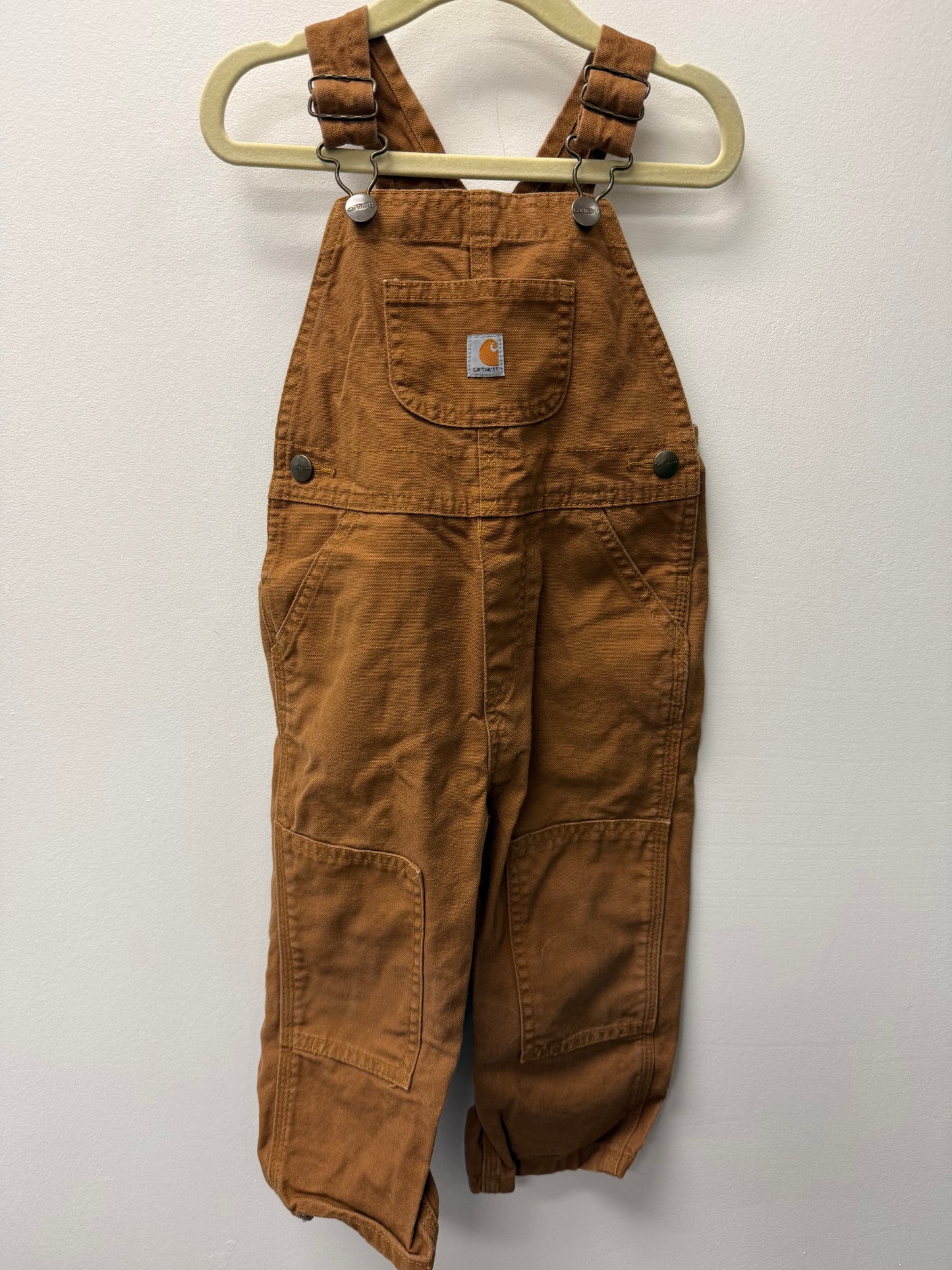 NEAR NEW CARHARTT OVERALLS SIZE 2T