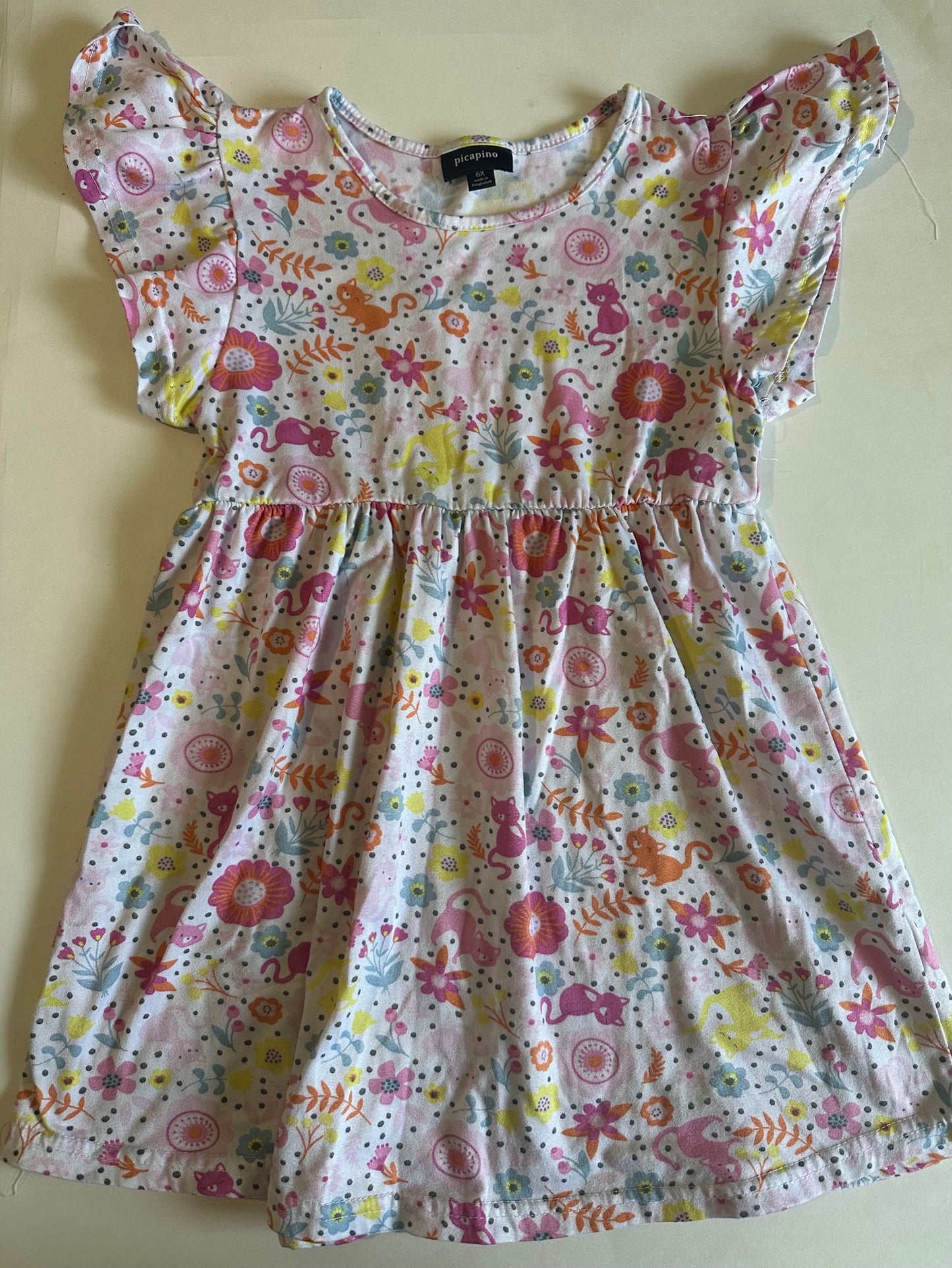 Picapino, Flowery Dress - Size 6X