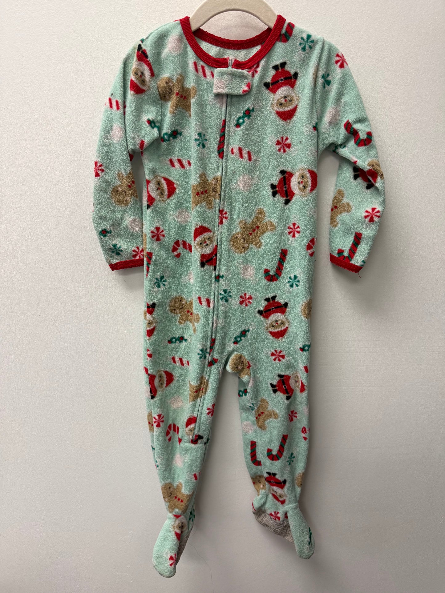CARTERS FLEECE SANTA SLEEPER SIZE 24M