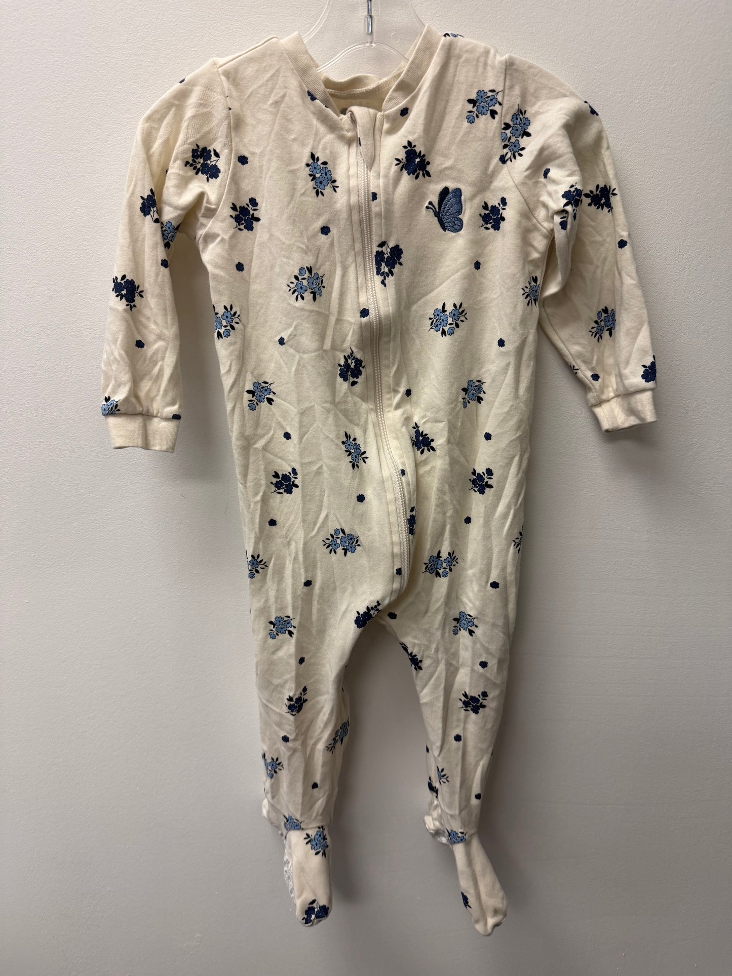 PEKKLE BLUE FLORAL SLEEPER SIZE 18M