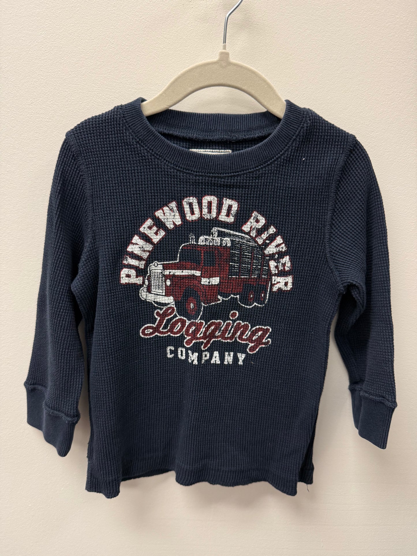 CHILDRENS PLACE LOGGING TRUCK SHIRT SIZE 3T