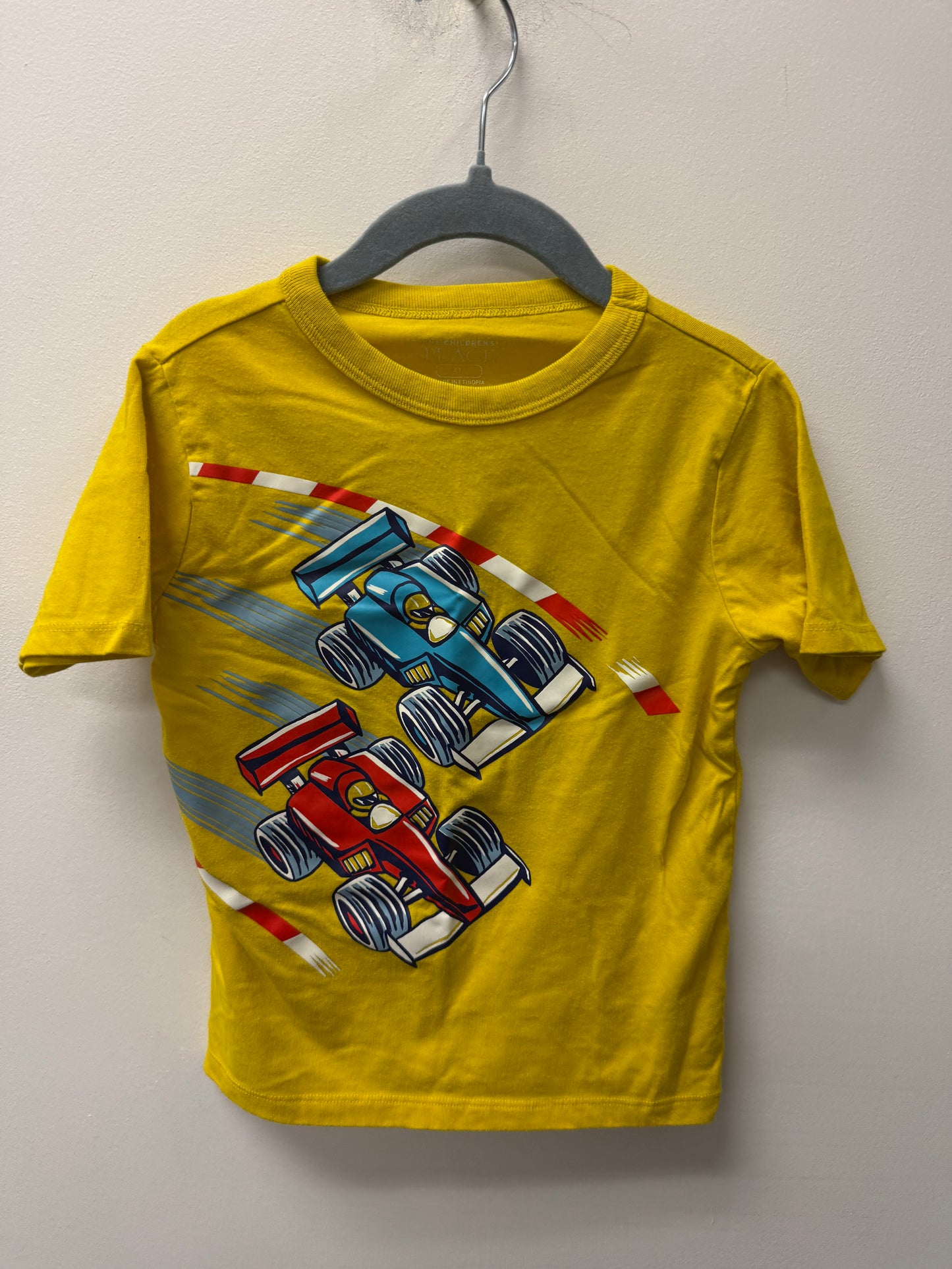 CHILDRENS PLACE RACE CAR SHIRT SIZE 4T