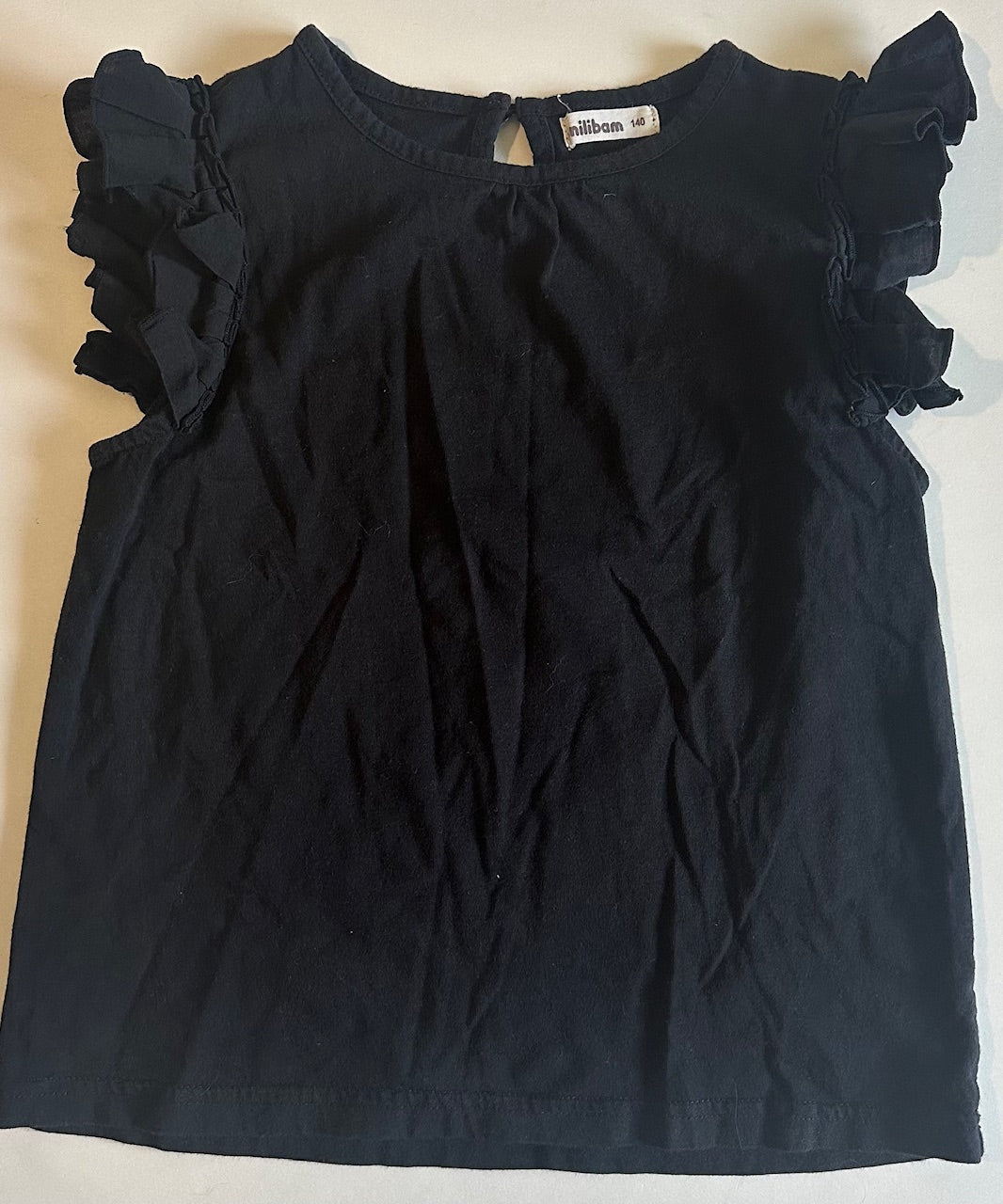 Milibam, Black Shirt - Size 7-8