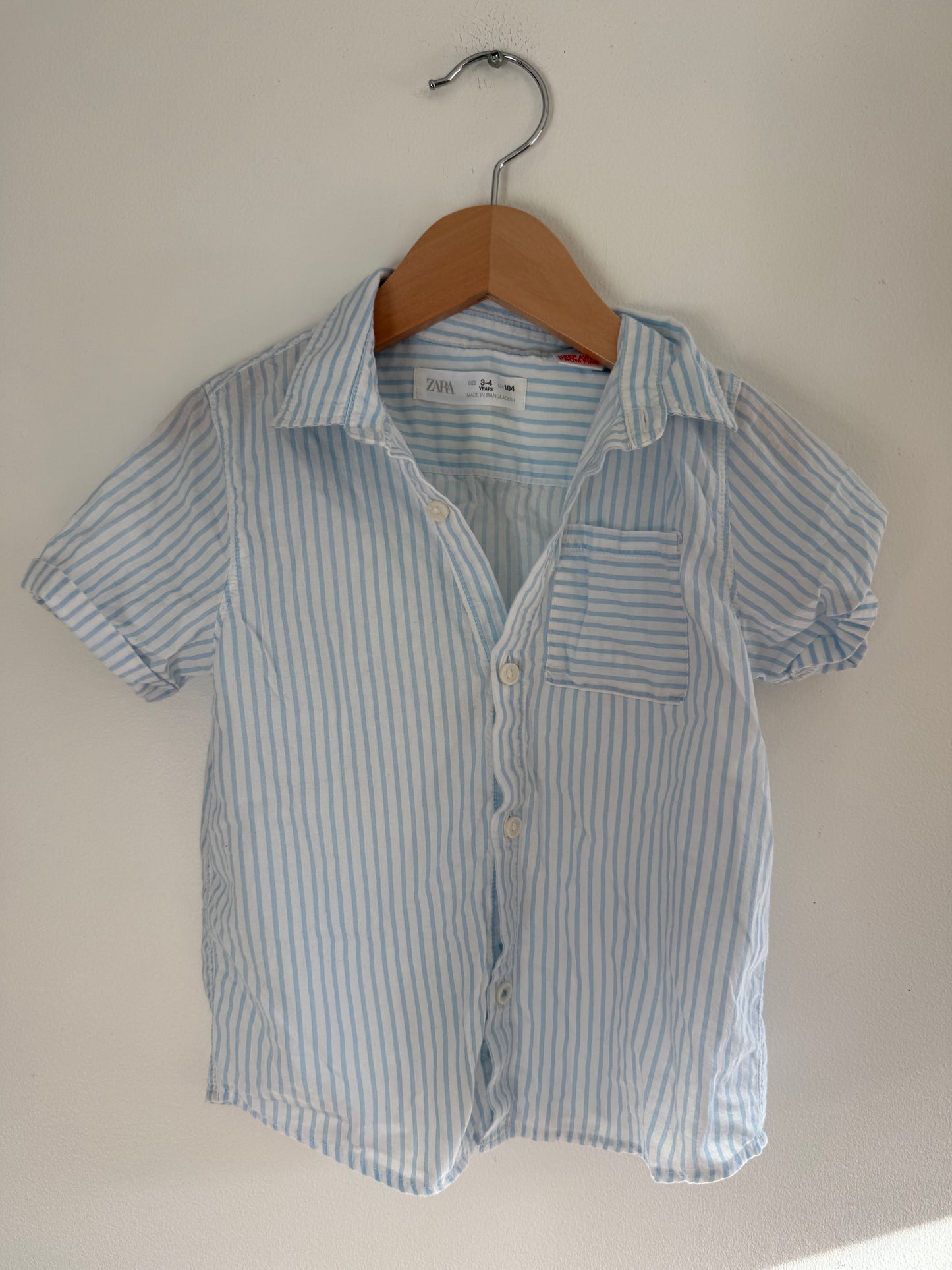 ZARA BUTTON UP SIZE 3-4T