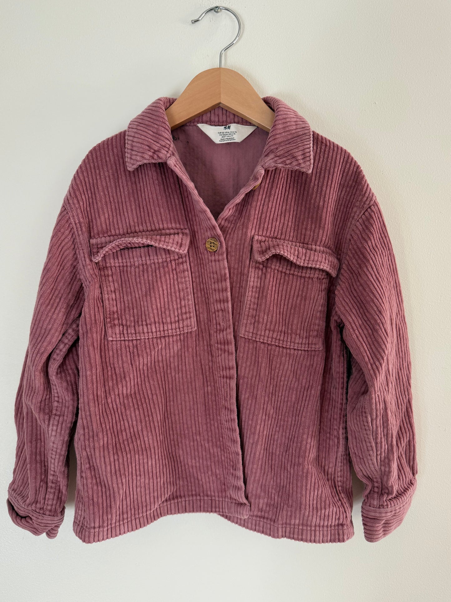H&M SHACKET SIZE 6-7
