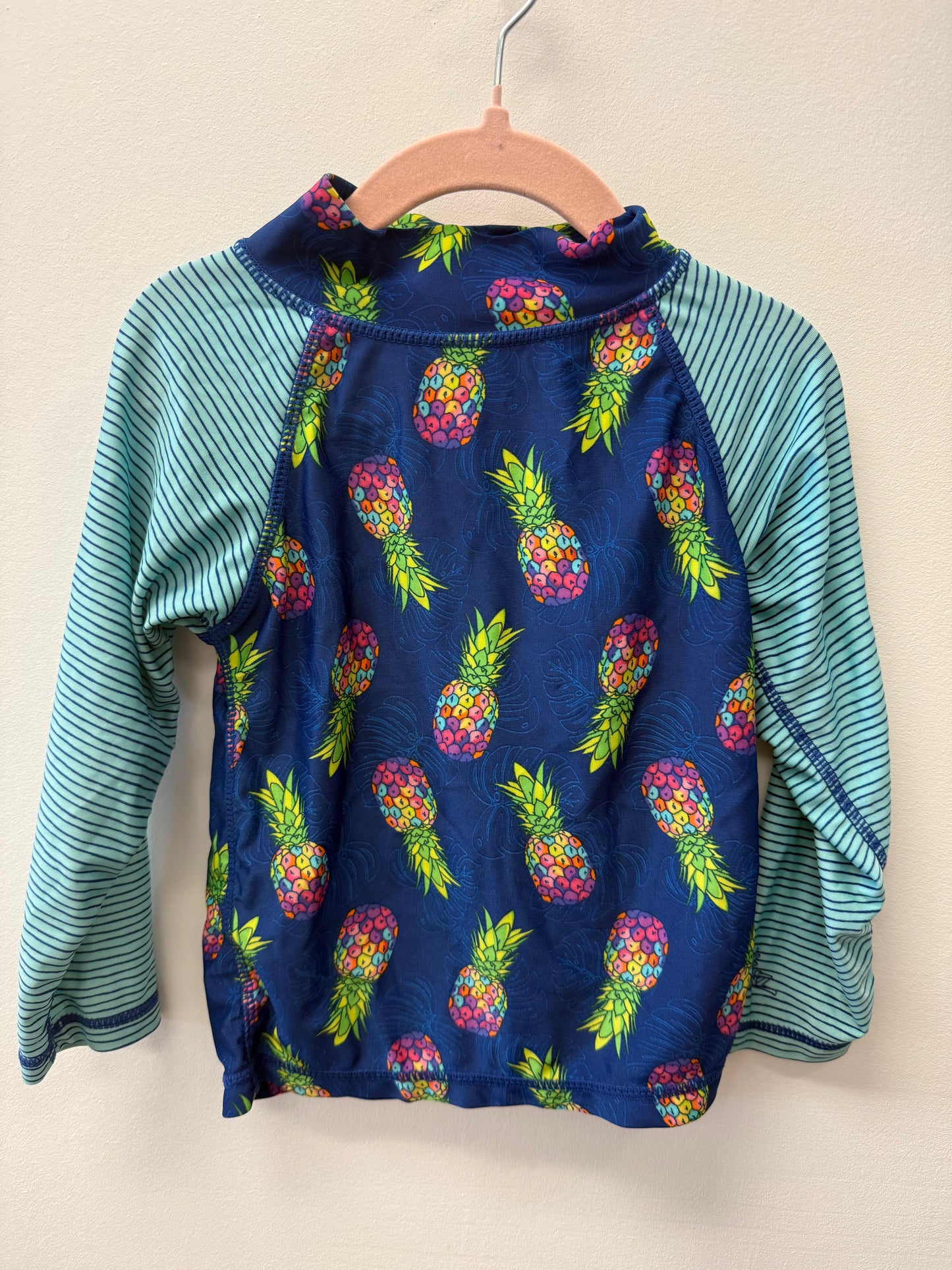 UV SKINZ PINEAPPLE RASH GUARD SIZE 4T