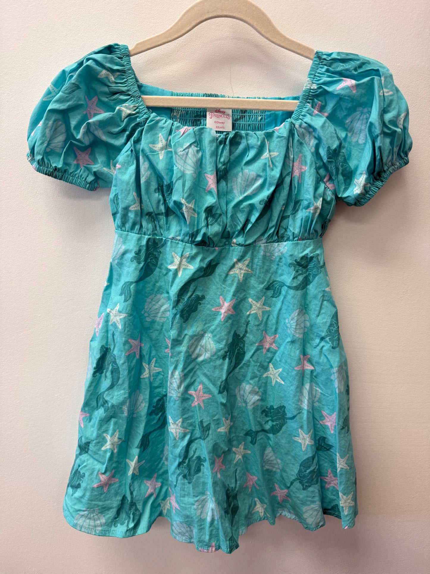 DISNEY PRINCESS MERMAID DRESS SIZE 4-5