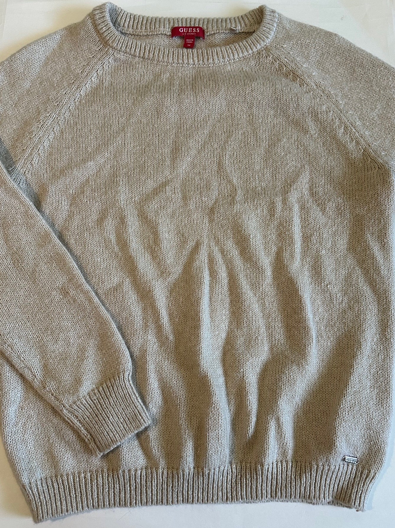 *Adult* Guess, Light Beige Sweater - Size Medium