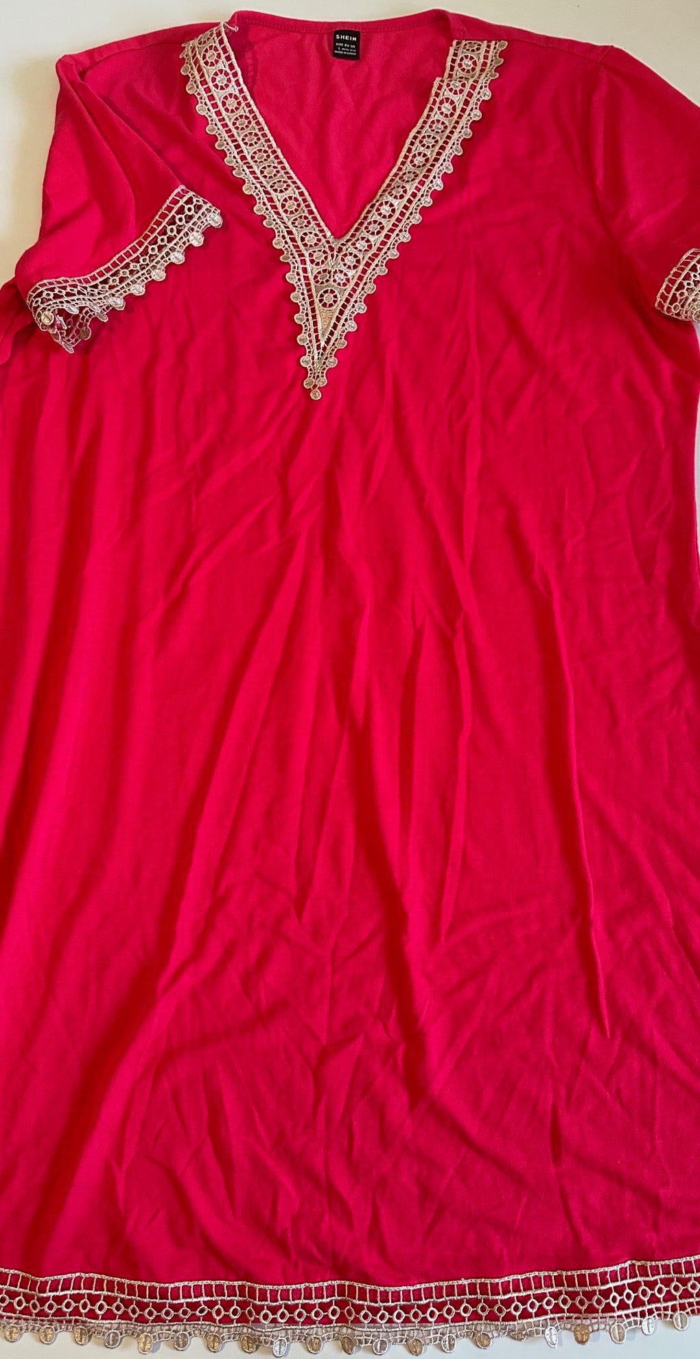 *Adult* Shein, Bright Pink Dress - Size Large