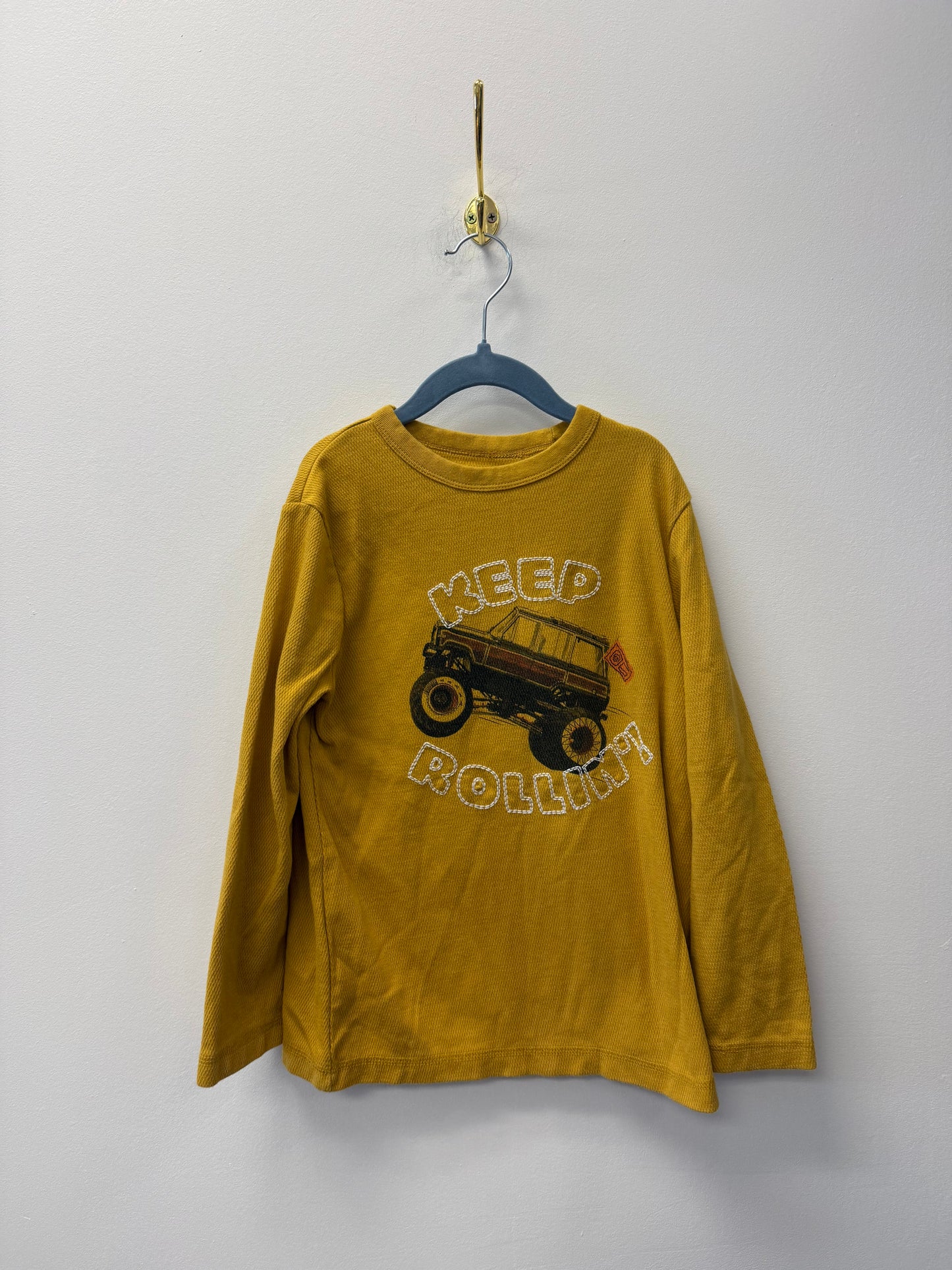JOE FRESH "KEEP ROLLING" RIBBED SHIRT SIZE 7-8