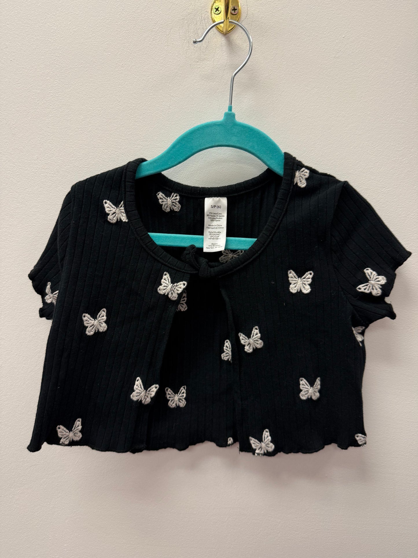 GEORGE BUTTERFLY CARDIGAN SIZE 6