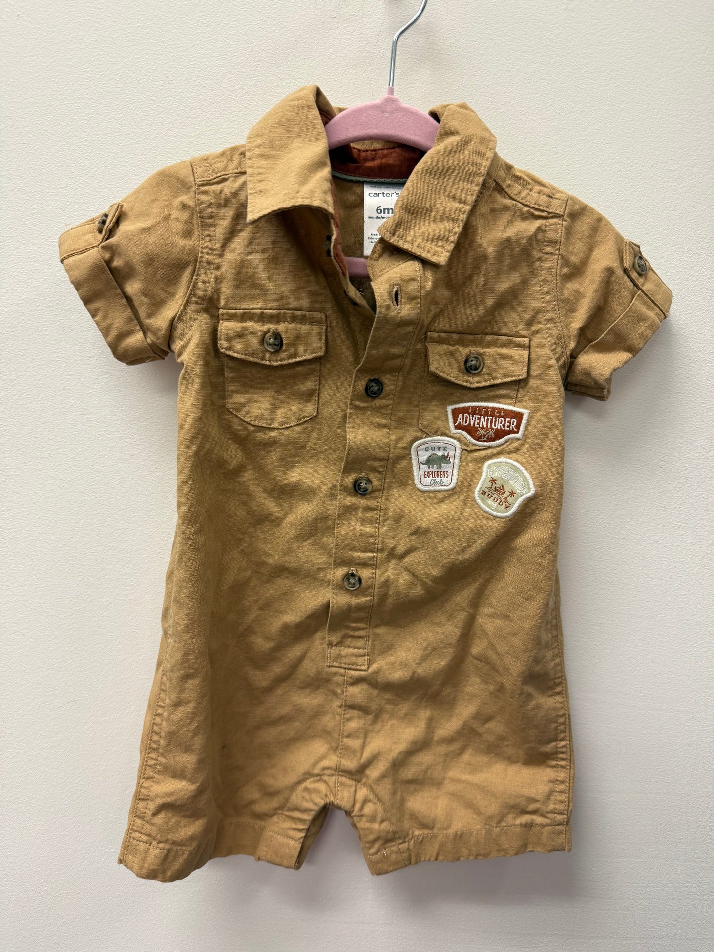 CARTERS ADVENTURE ROMPER SIZE 6M