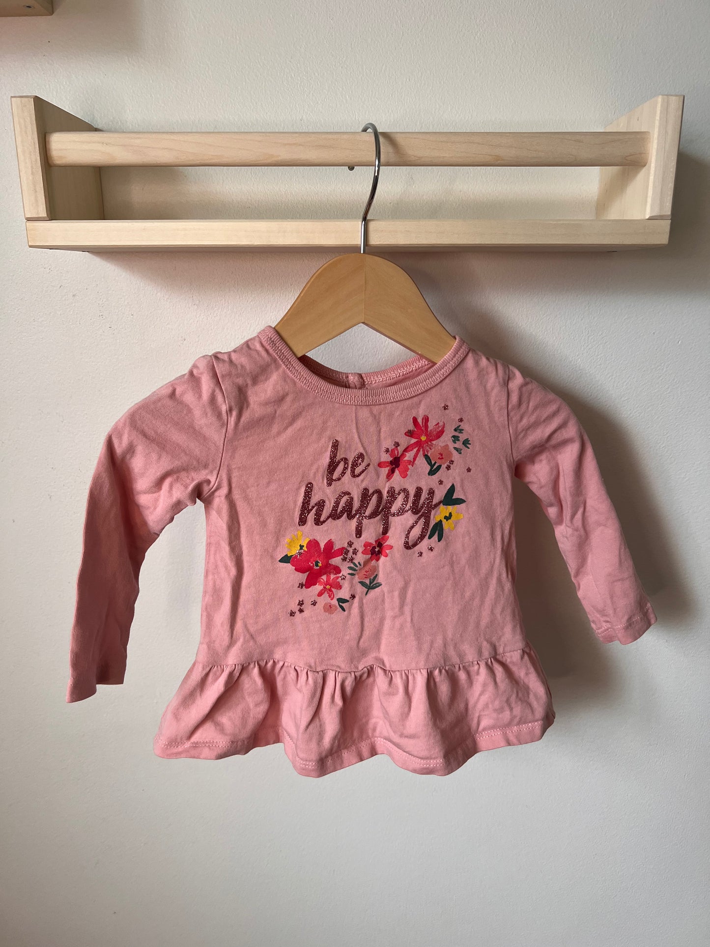 CARTERS "BE HAPPY"SHIRT 9M