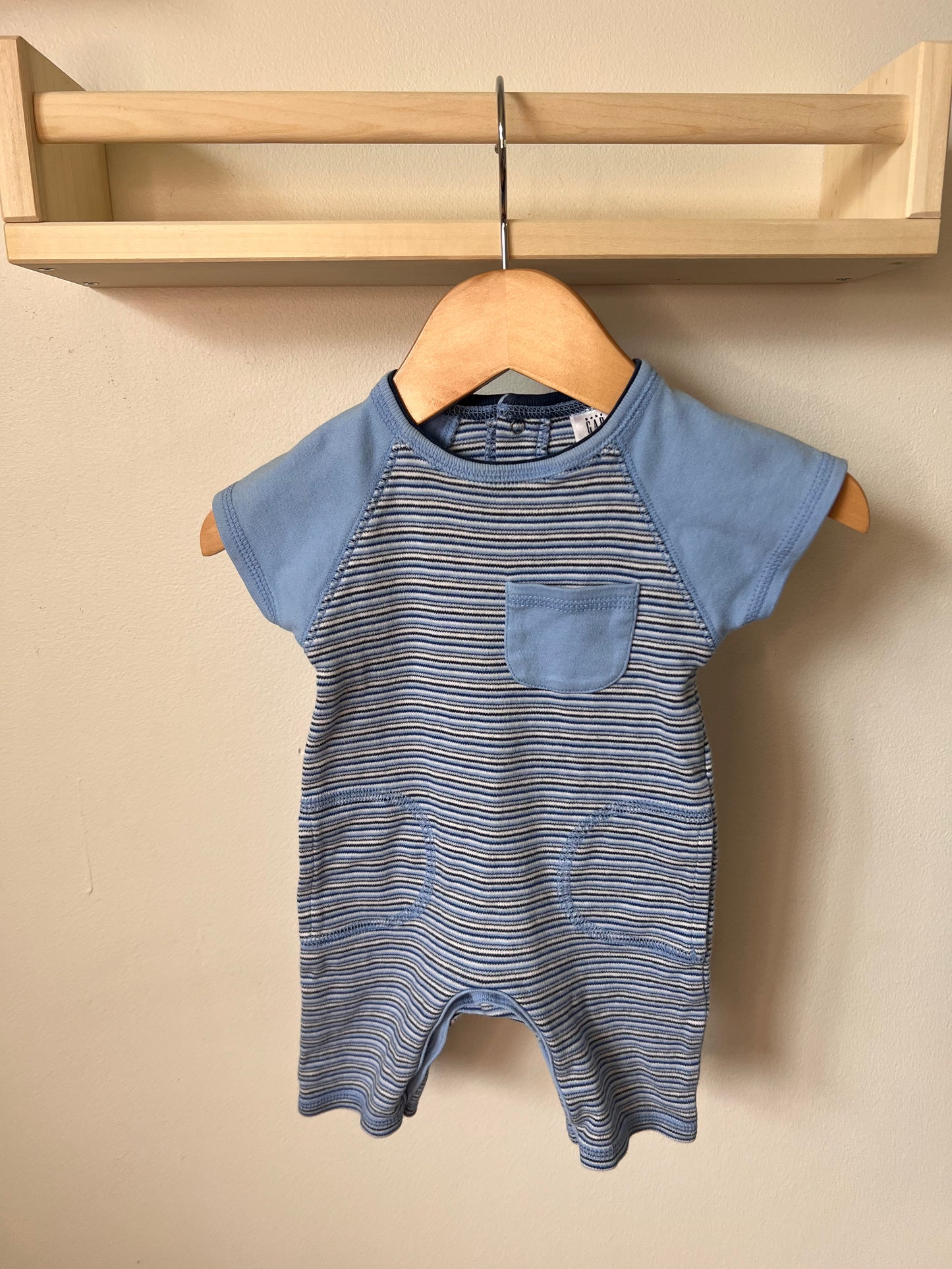 BABY GAP BLUE ROMPER NEWBORN