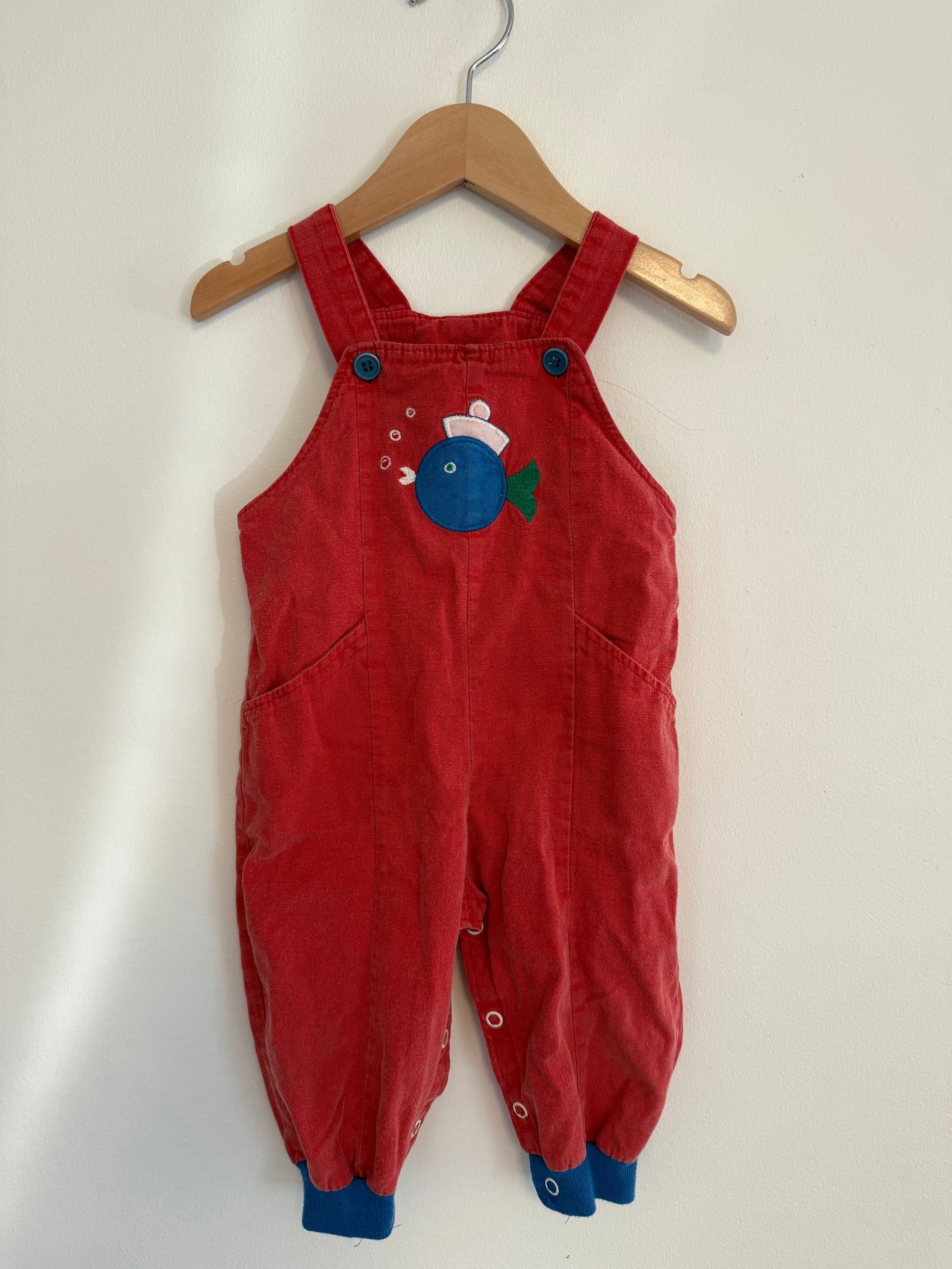 VINTAGE BUSTER BROWN OVERALLS SIZE 12M