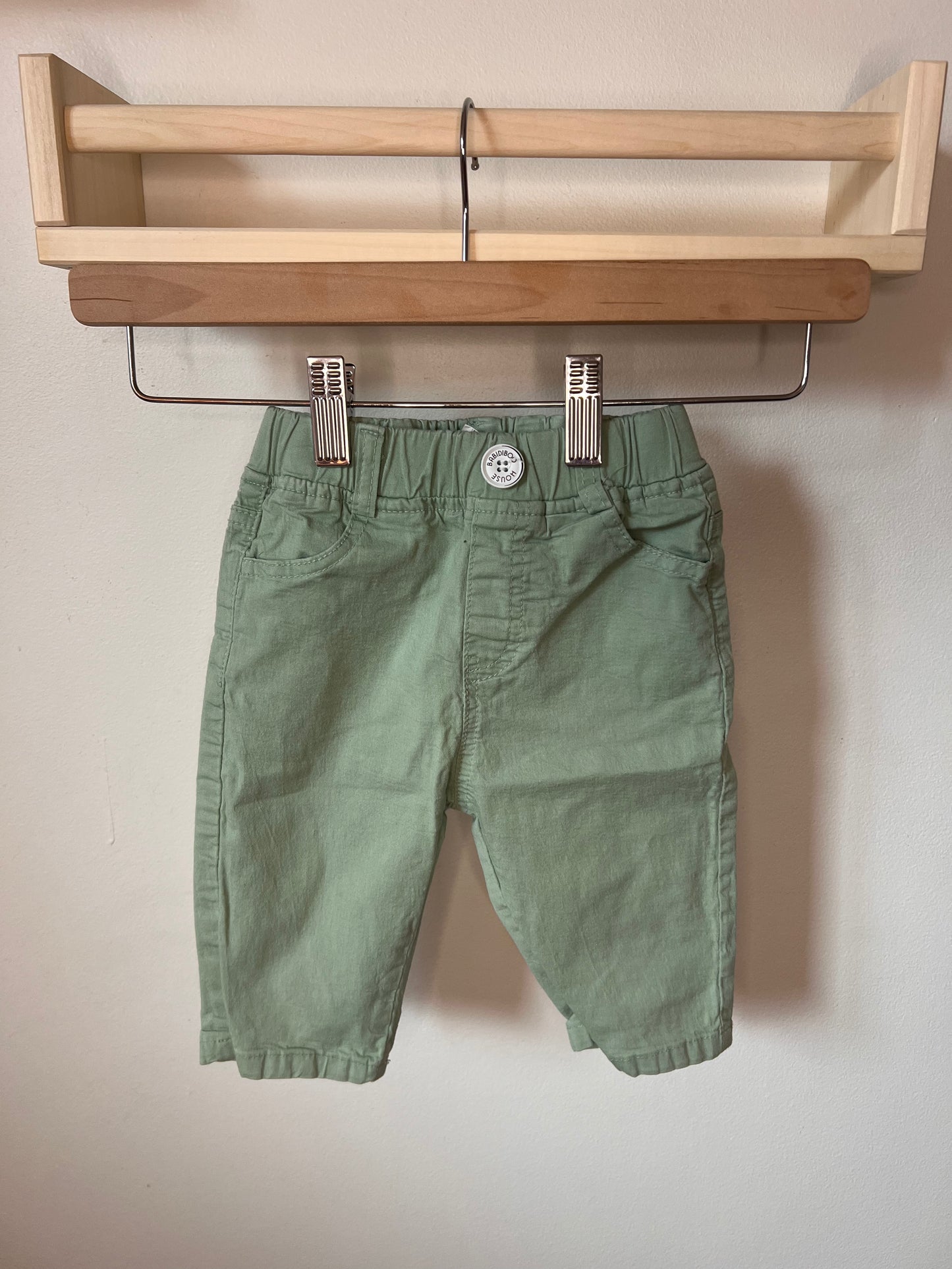 BABIDIBOO MINT PANTS 6-12M