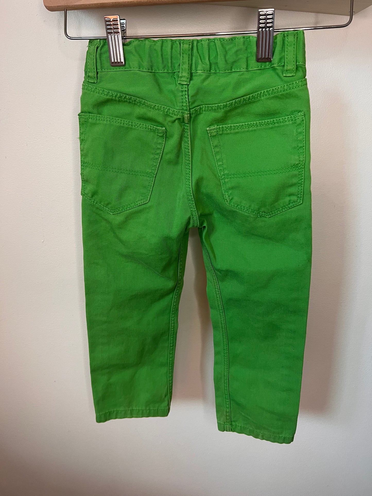 H&M GREEN JEANS SIZE 2-3